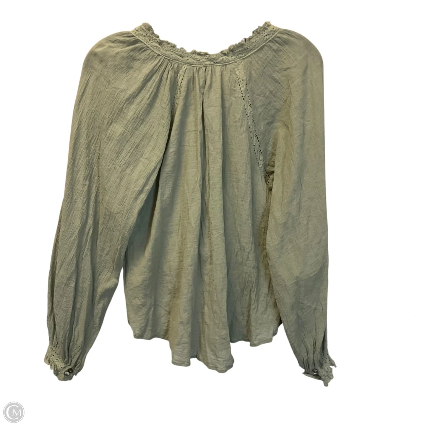 Top Long Sleeve By Free People In Green, Size: Xs