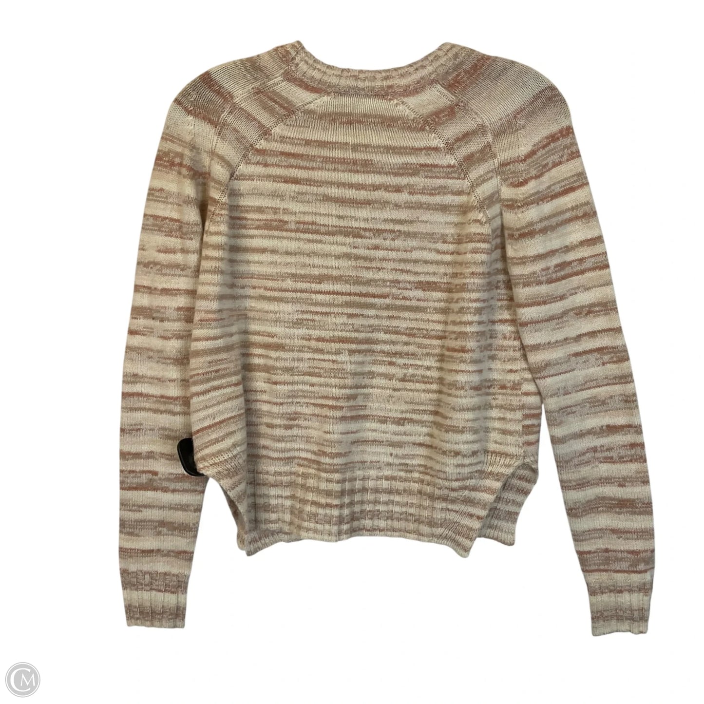 Sweater By Autumn Cashmere In Cream & Orange, Size: Xs