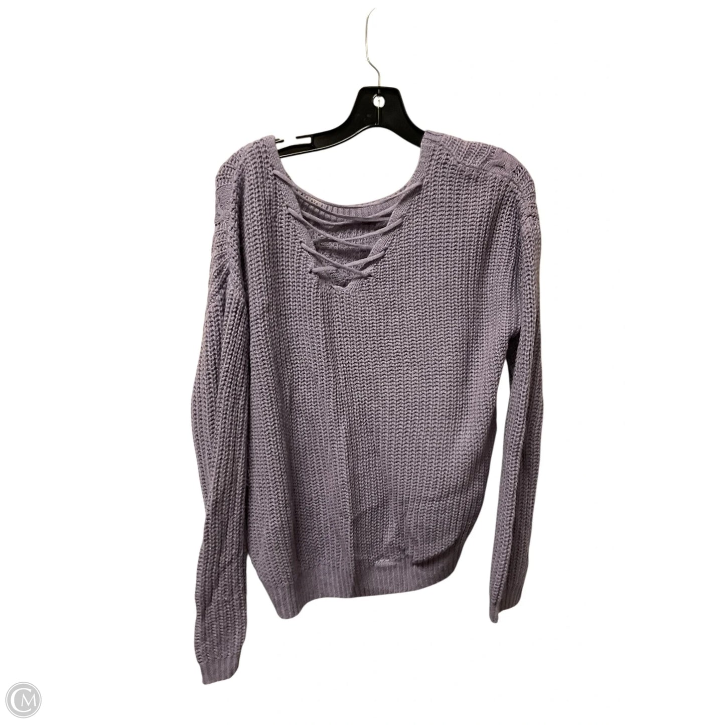 Sweater By Clothes Mentor In Purple, Size: L