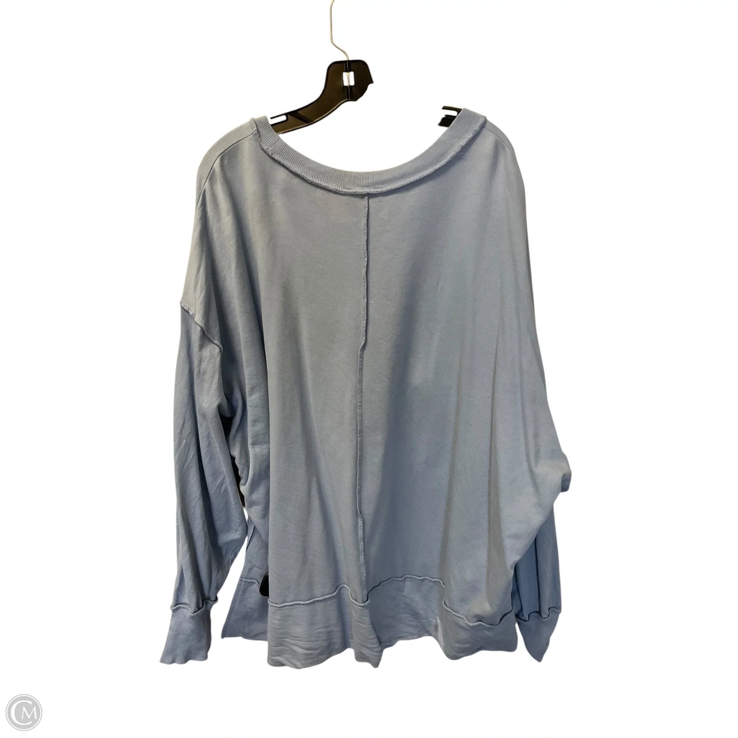 Sweatshirt Crewneck By Zenana In Blue, Size: 2x