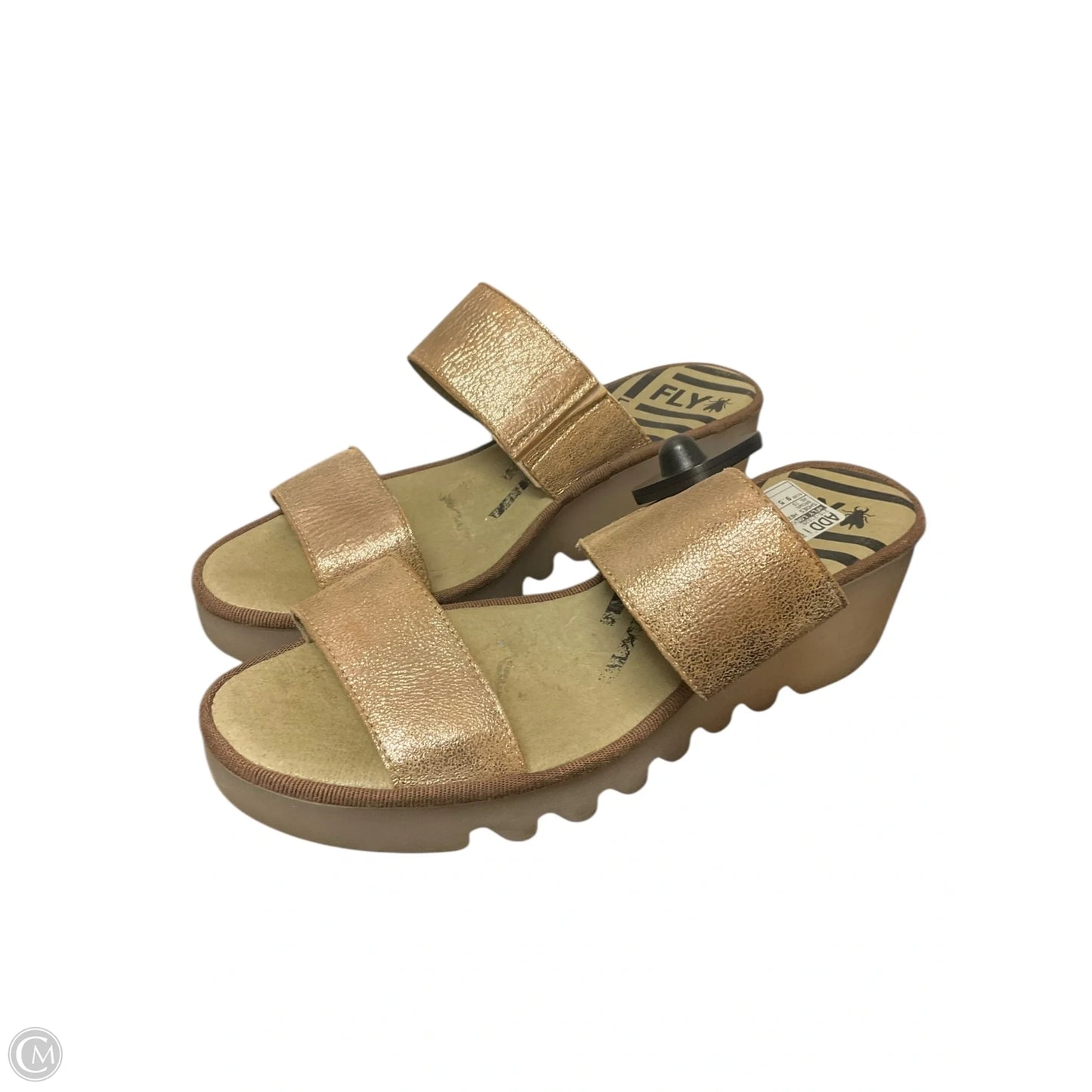 Shoes Heels Wedge By Fly London In Brown, Size: 9.5