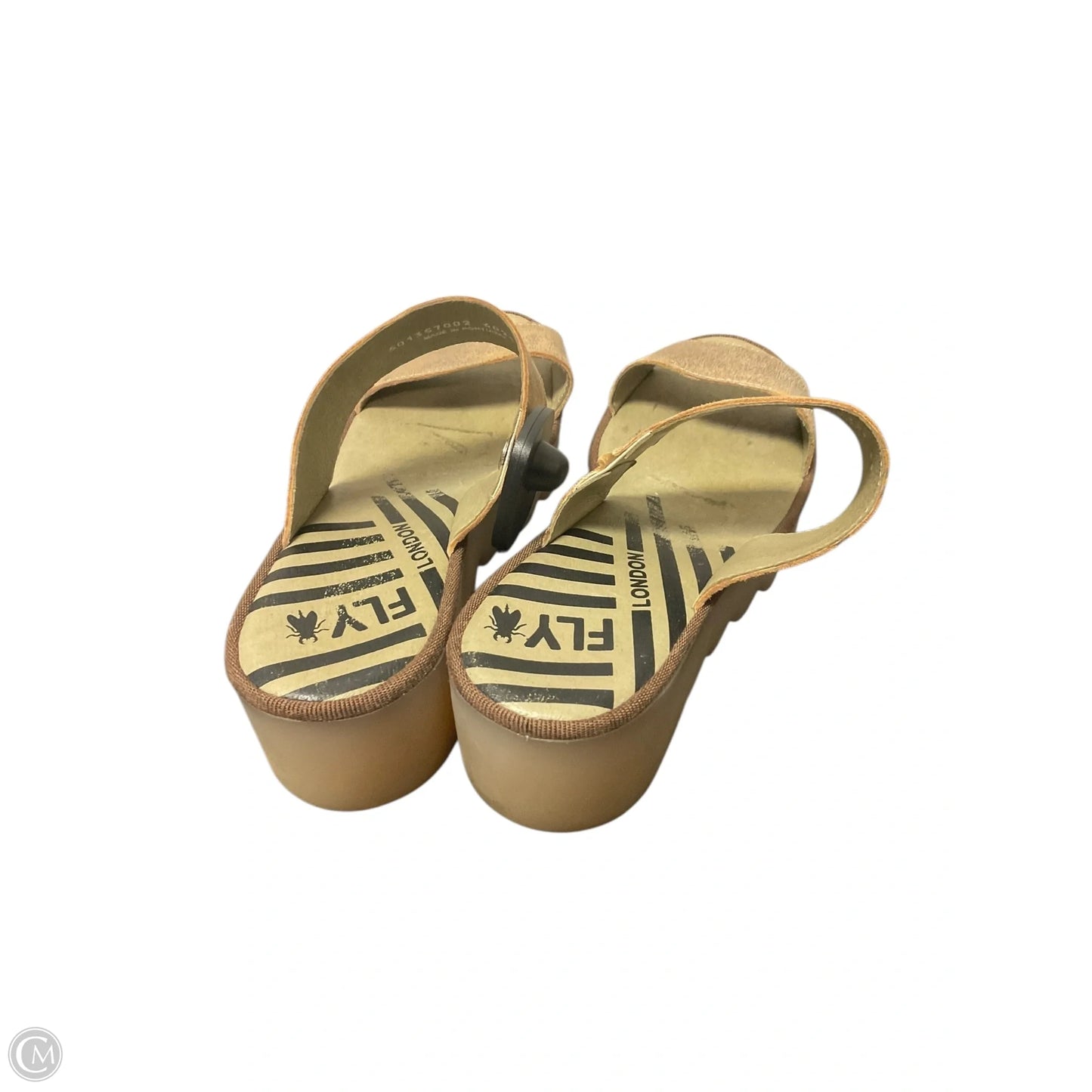 Shoes Heels Wedge By Fly London In Brown, Size: 9.5