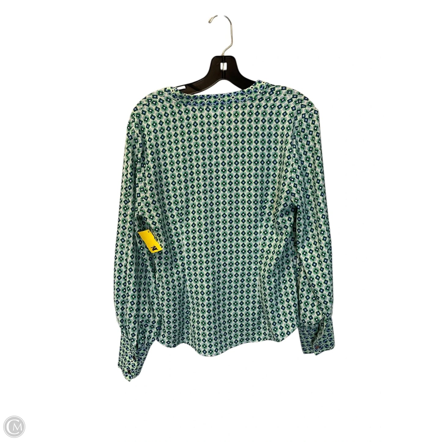 Top Long Sleeve By Carolina Belle In Blue & Green, Size: M