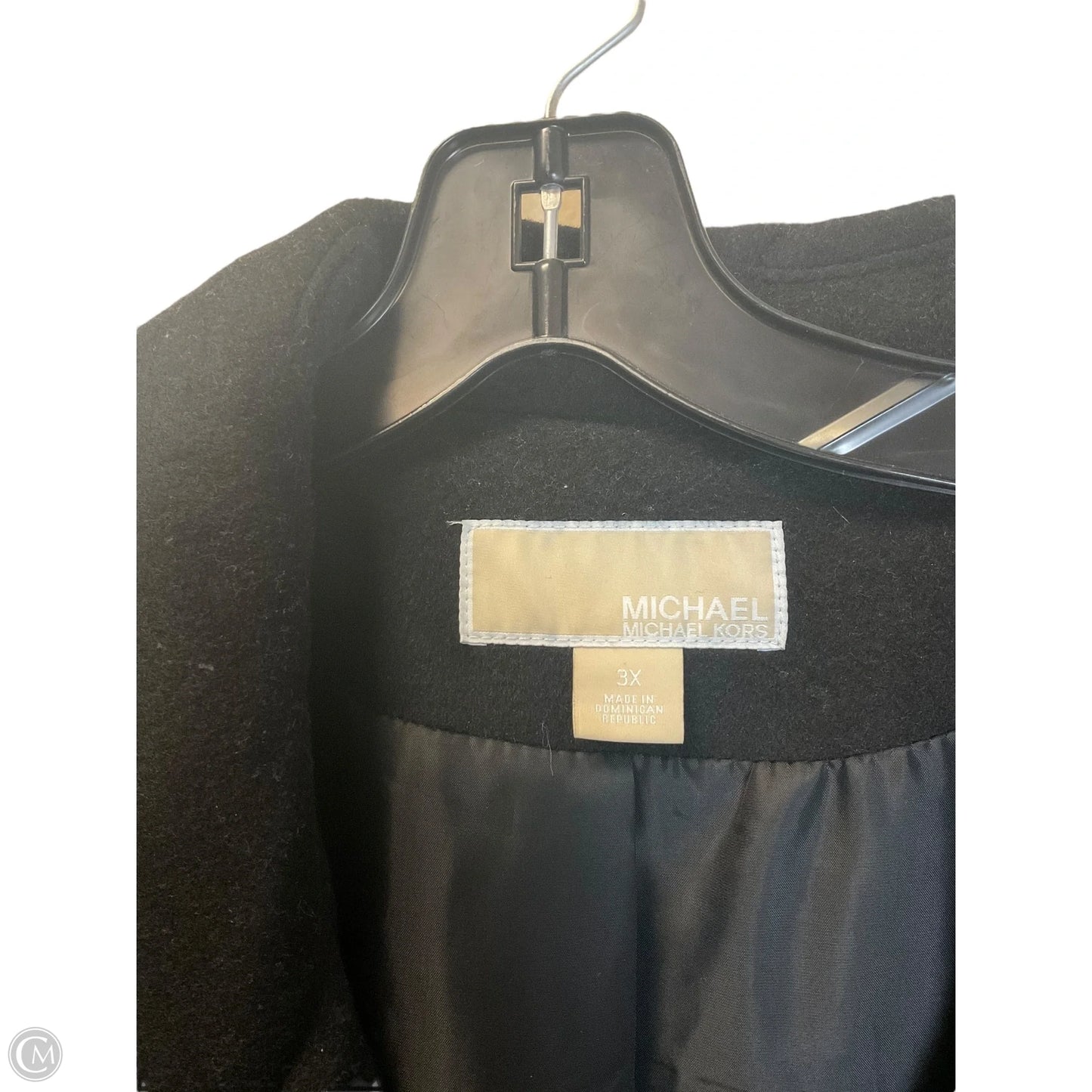 Coat Trench Coat By Michael By Michael Kors In Black, Size: 3x