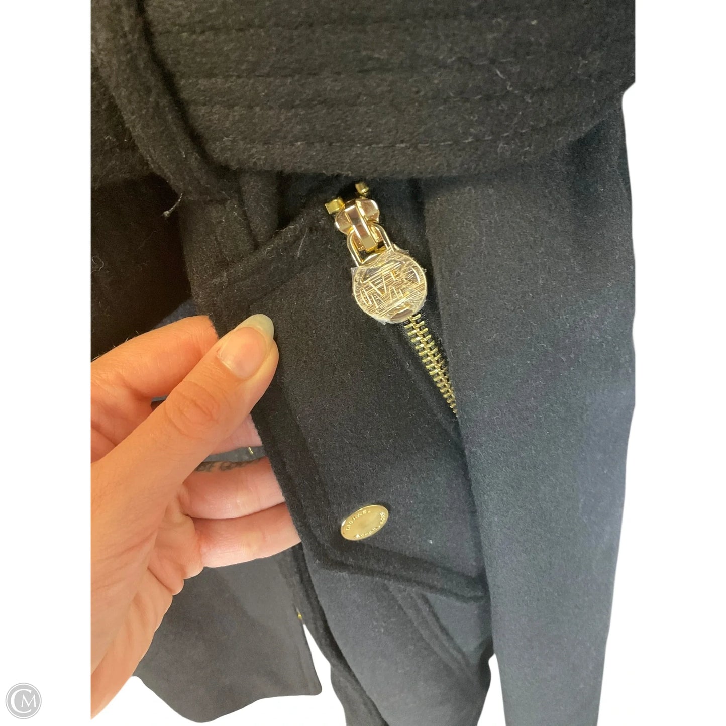 Coat Trench Coat By Michael By Michael Kors In Black, Size: 3x
