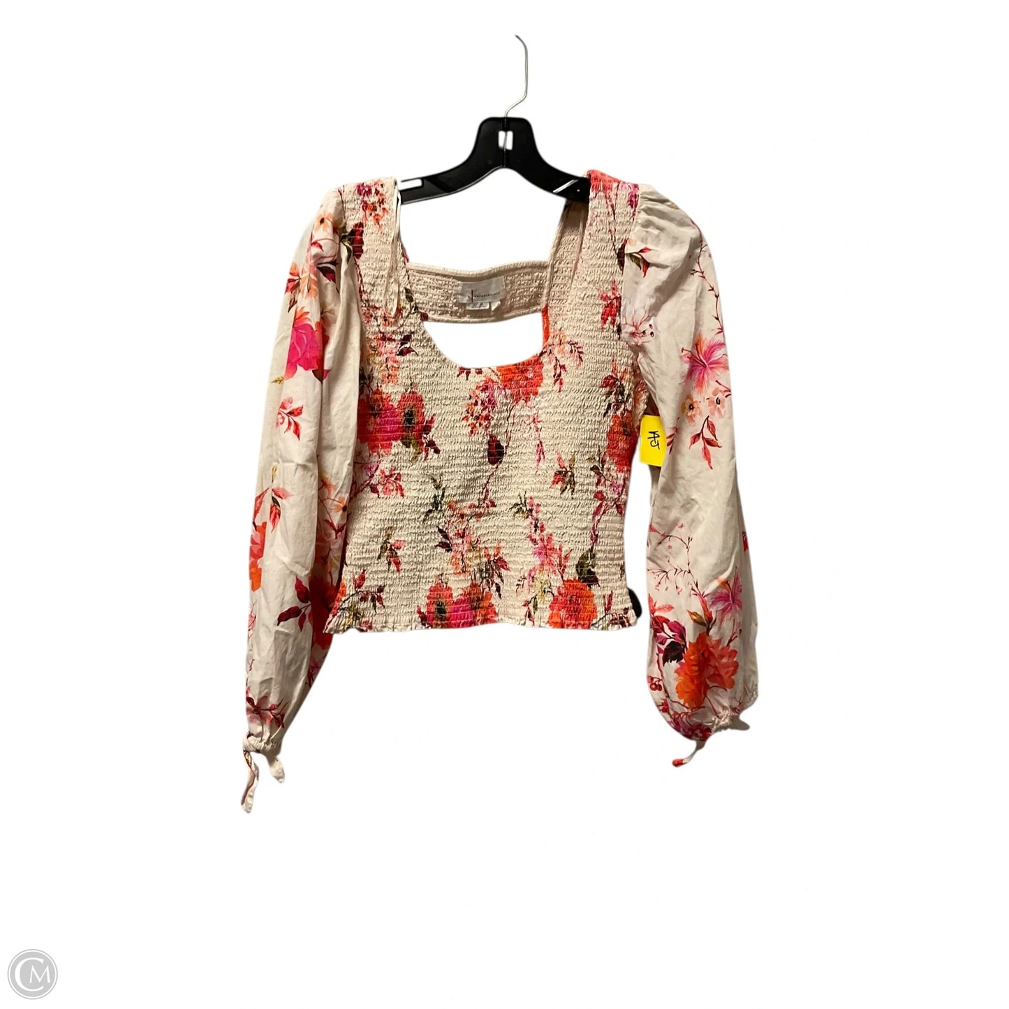 Top Long Sleeve By Anthropologie In Pink, Size: Xs