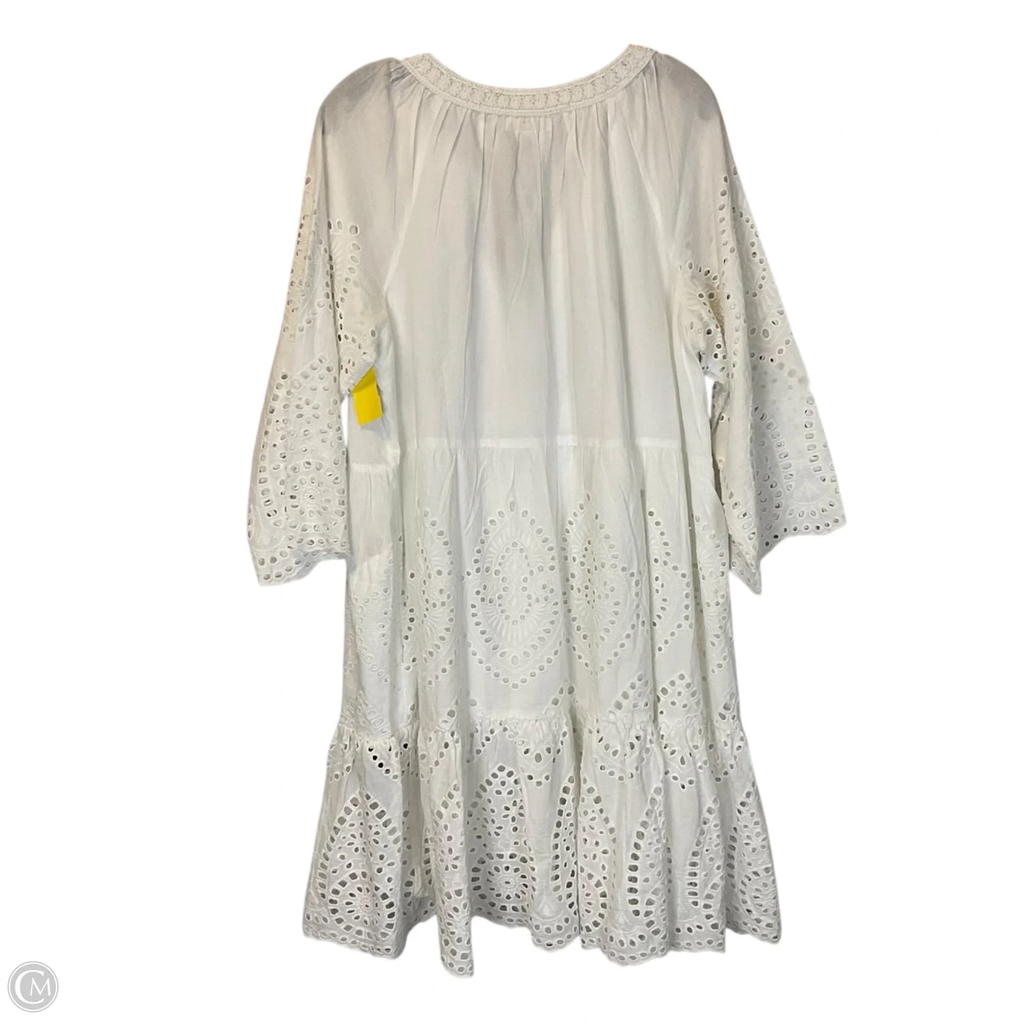 Dress Casual Midi By Clothes Mentor In White, Size: Xl