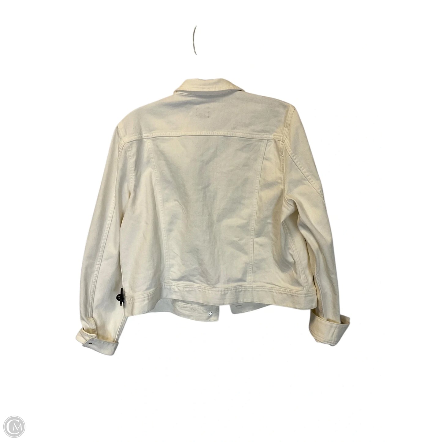 Jacket Denim By J. Crew In Cream, Size: L