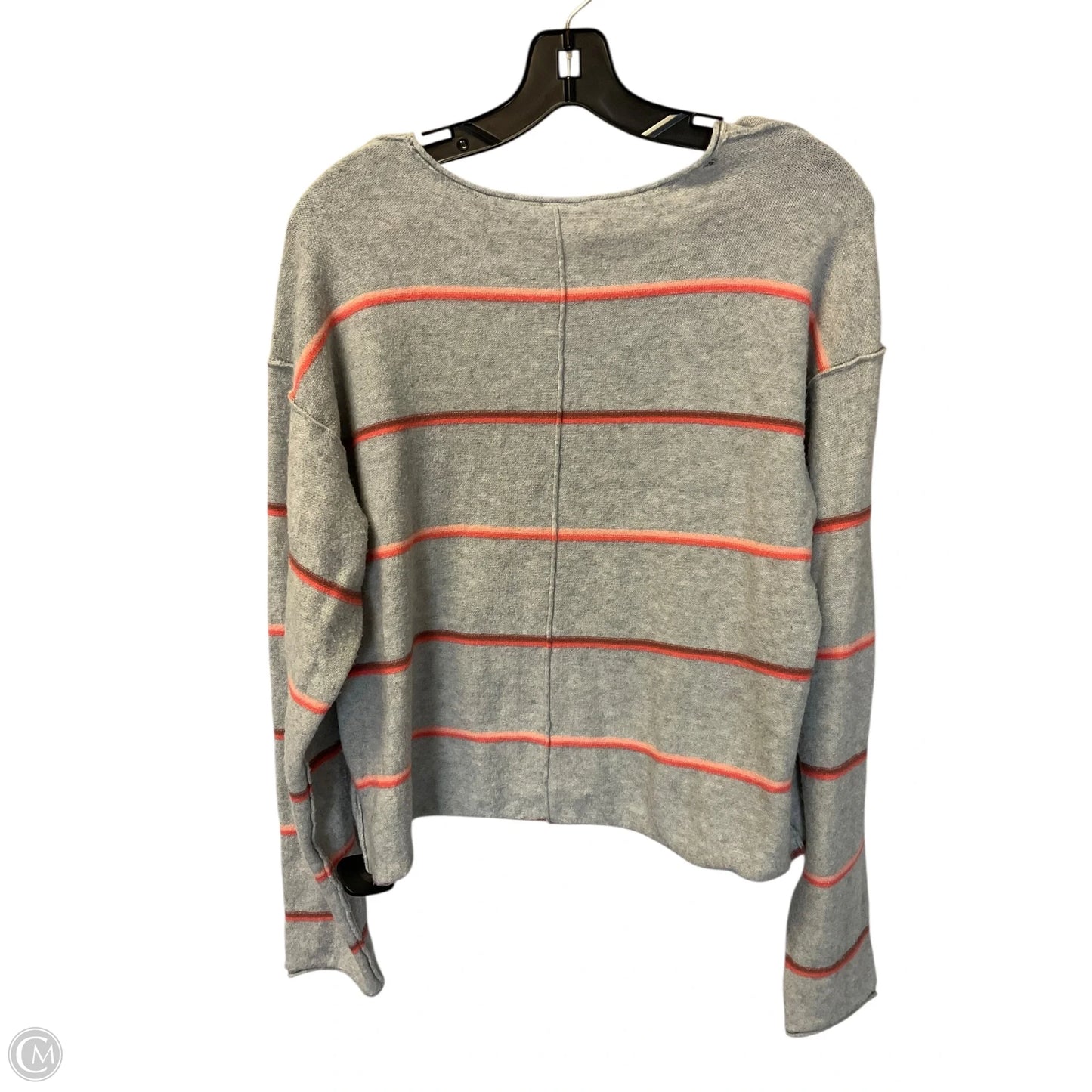 Top Long Sleeve By Free People In Grey & Pink, Size: M