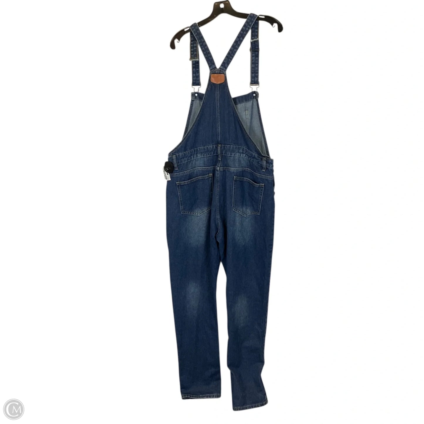 Overalls By Clothes Mentor In Blue Denim, Size: L