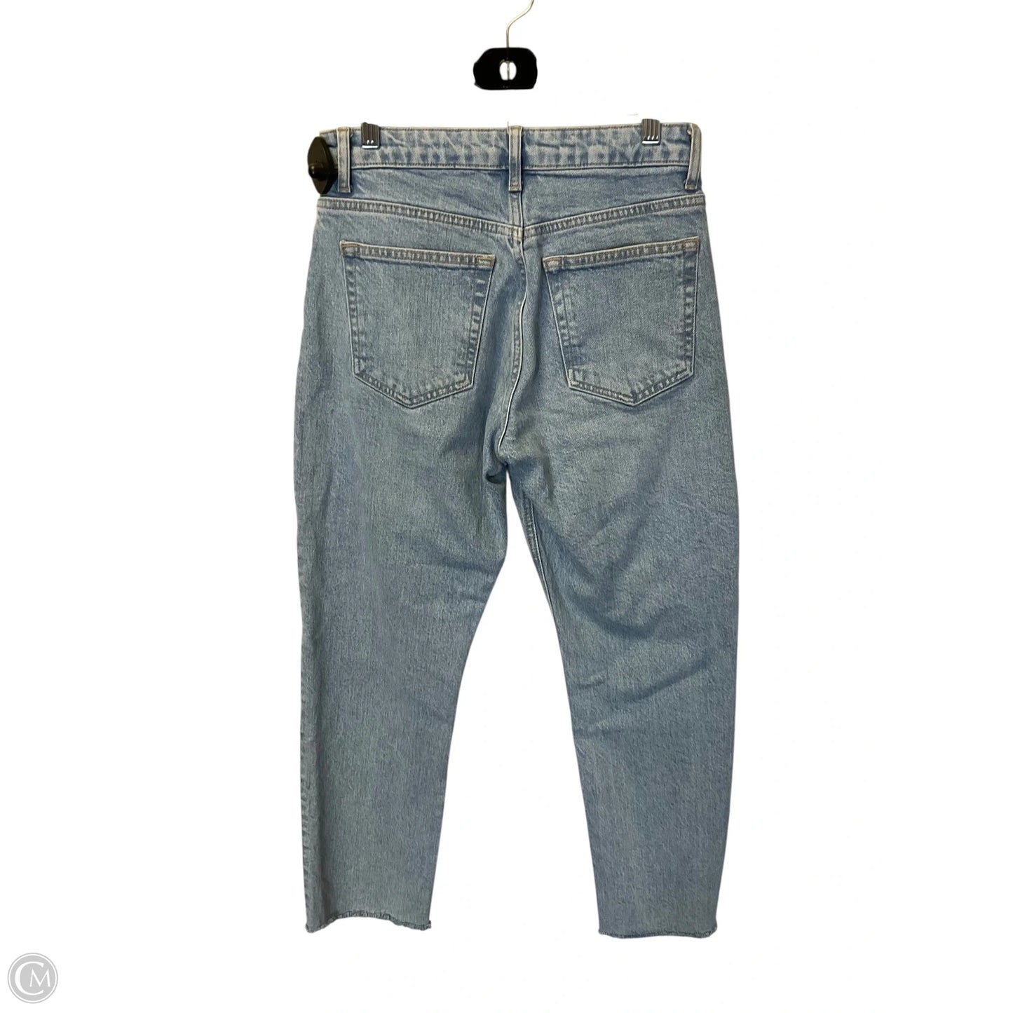 Jeans Straight By Top Shop In Blue Denim, Size: 10