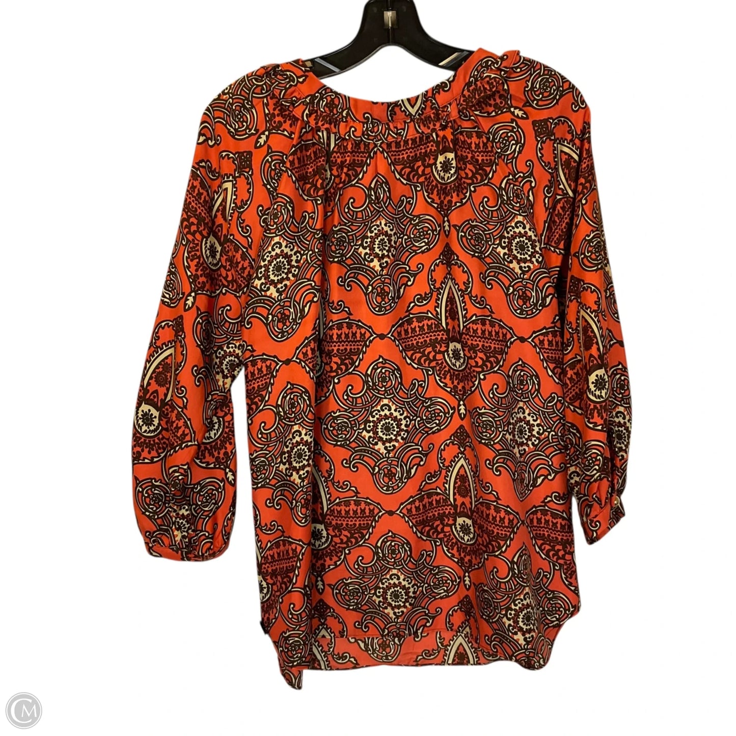 Top Long Sleeve By Clothes Mentor In Orange, Size: M