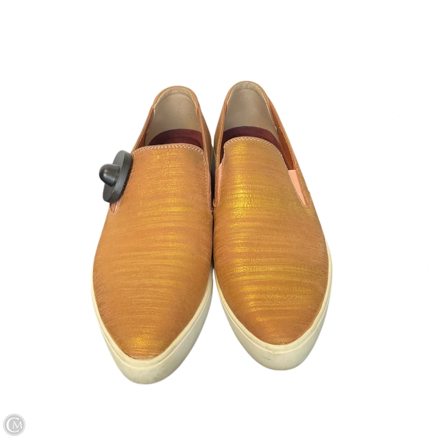 Shoes Flats By Clothes Mentor In Bronze, Size: 6.5