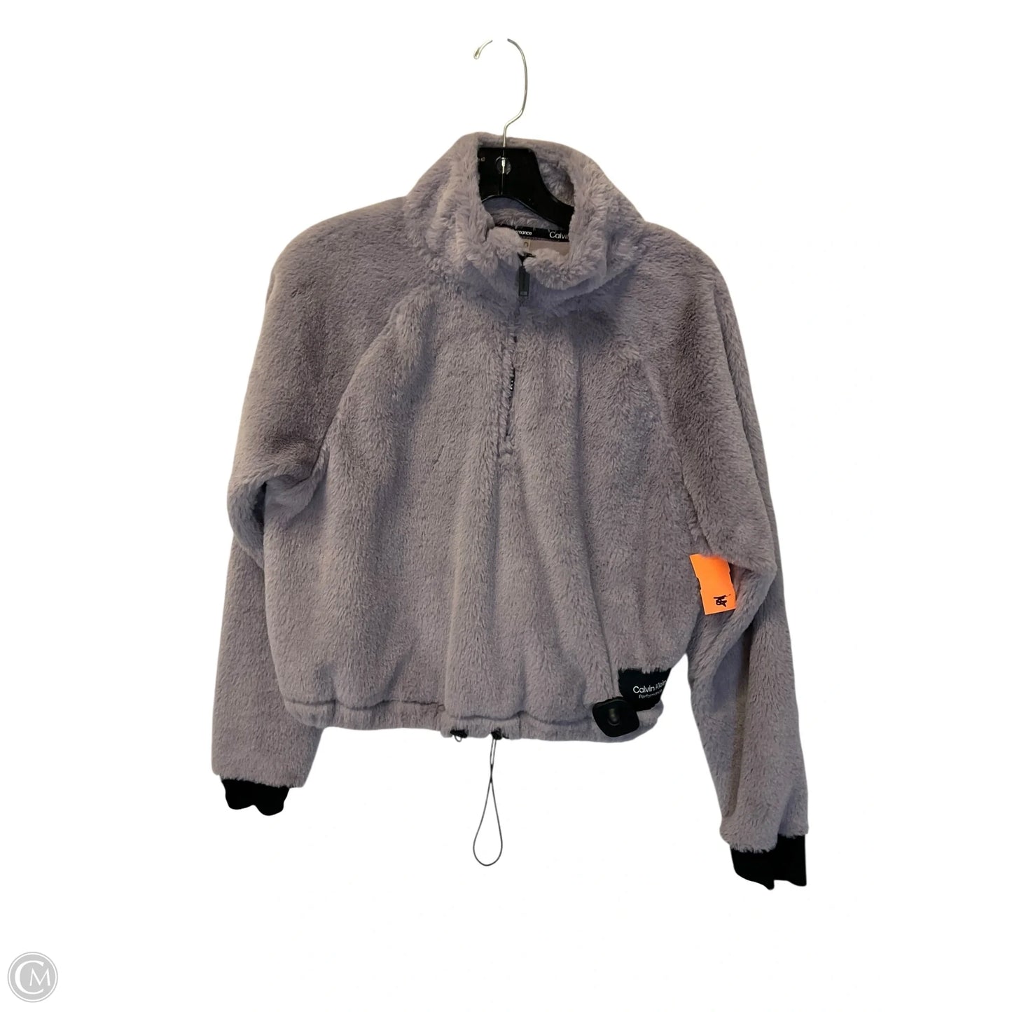 Sweatshirt Collar By Calvin Klein In Purple, Size: M