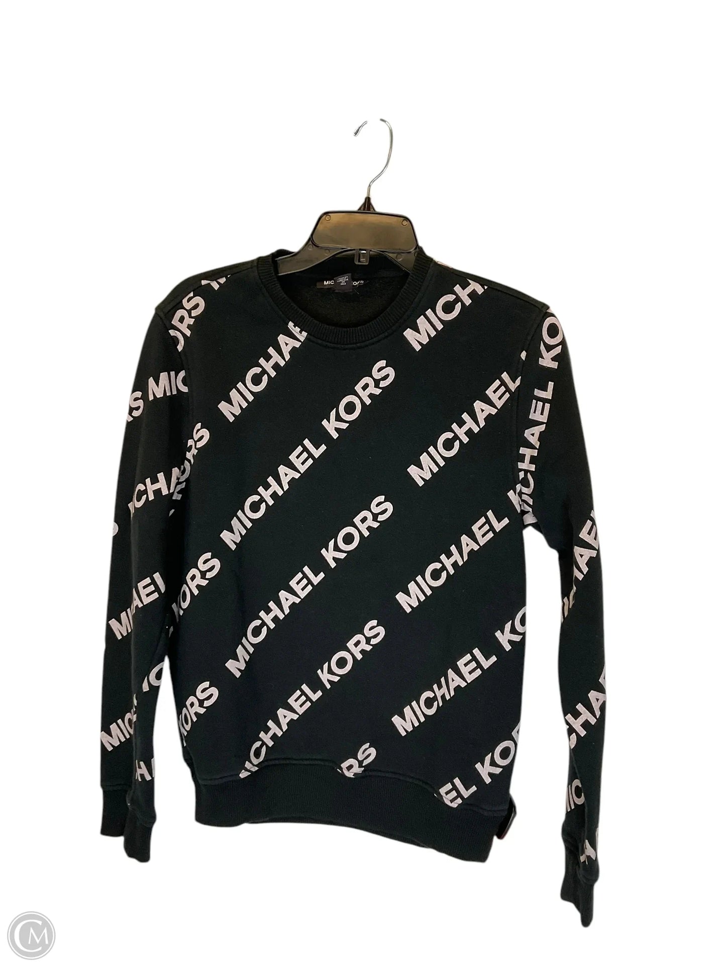 Sweatshirt Crewneck By Michael By Michael Kors In Black, Size: M