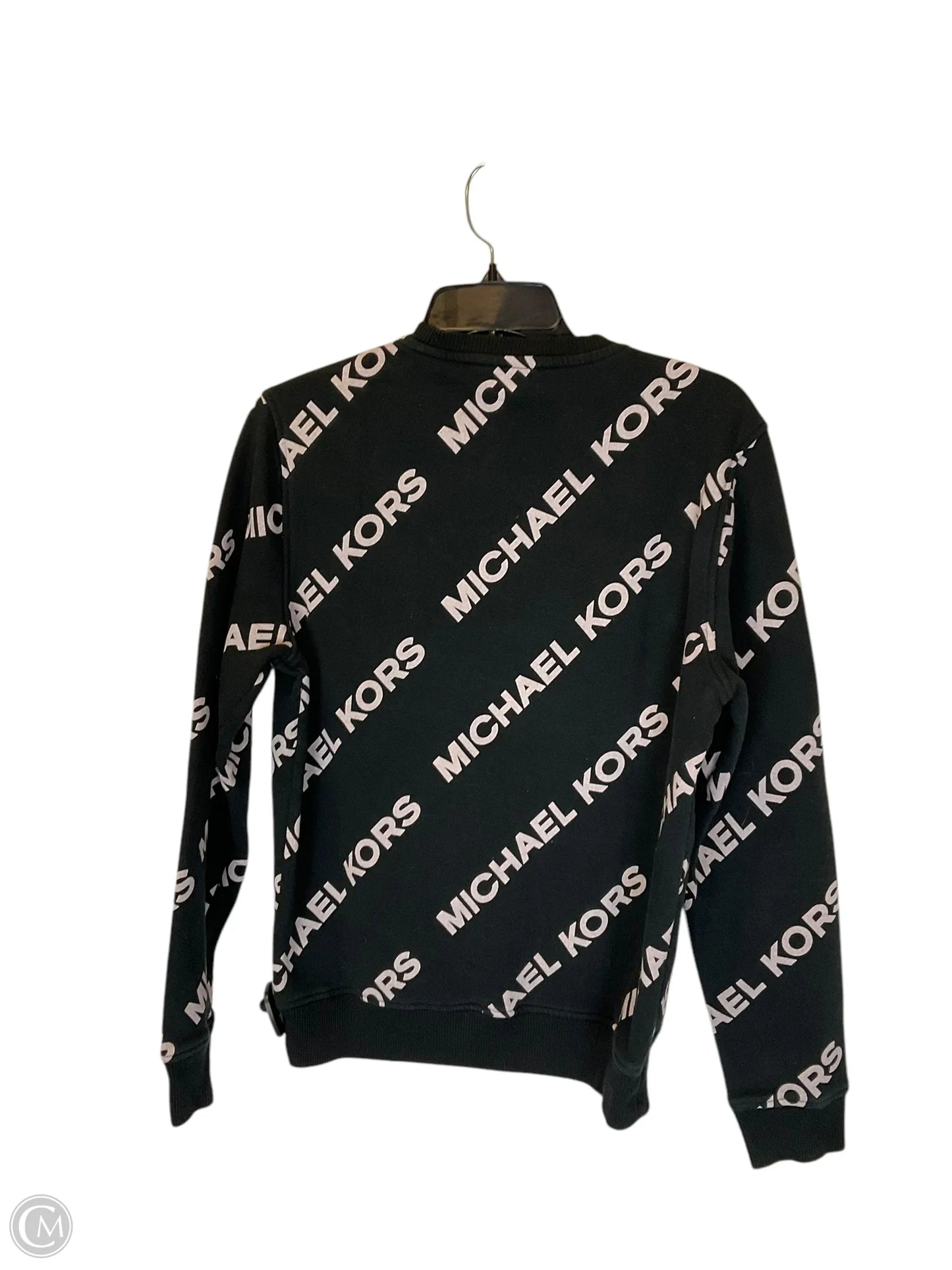 Sweatshirt Crewneck By Michael By Michael Kors In Black, Size: M