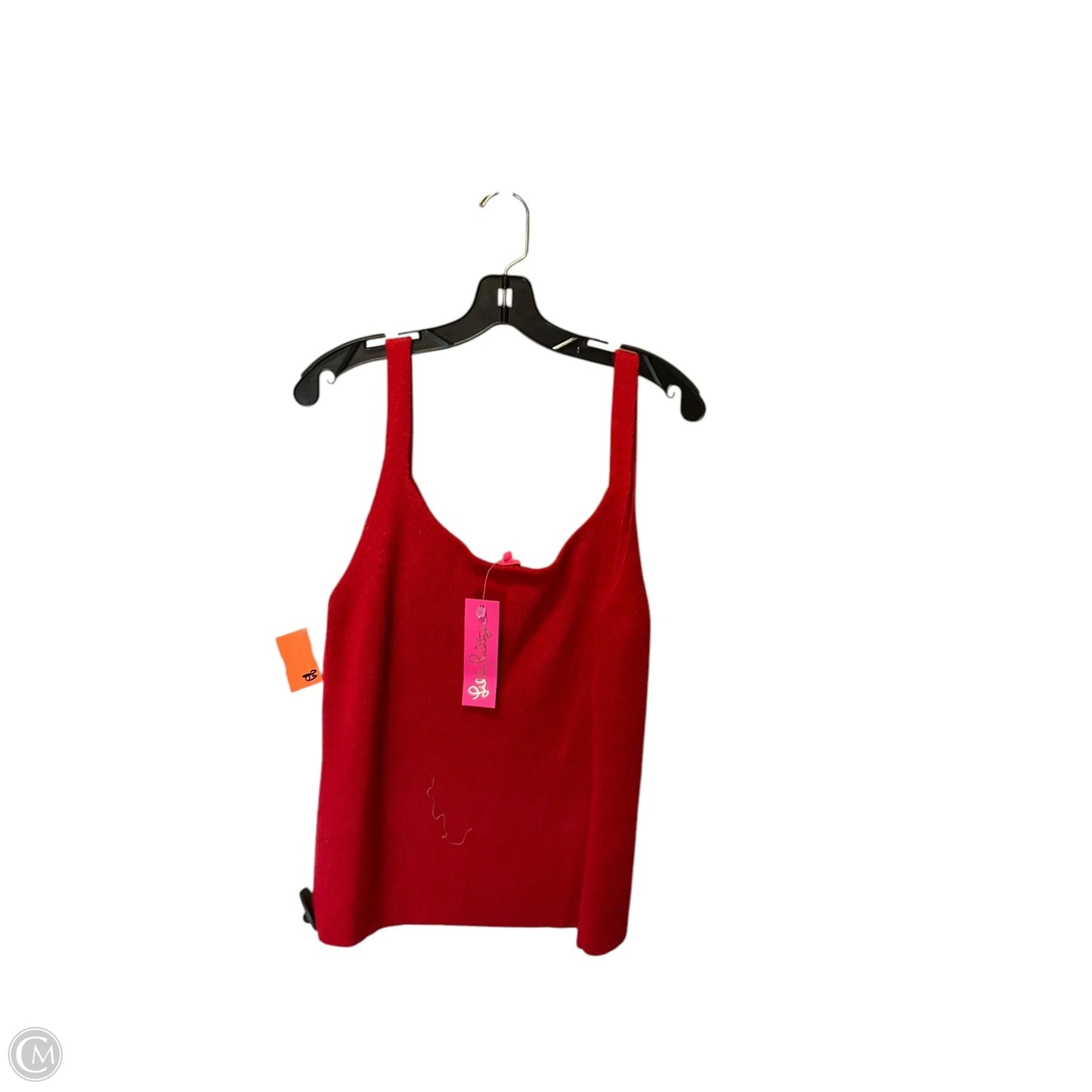 Top Sleeveless Designer By Lilly Pulitzer In Red, Size: Xl