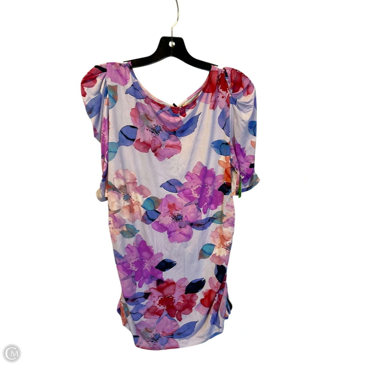 Top Short Sleeve By Dkny In Multi-colored, Size: Xl
