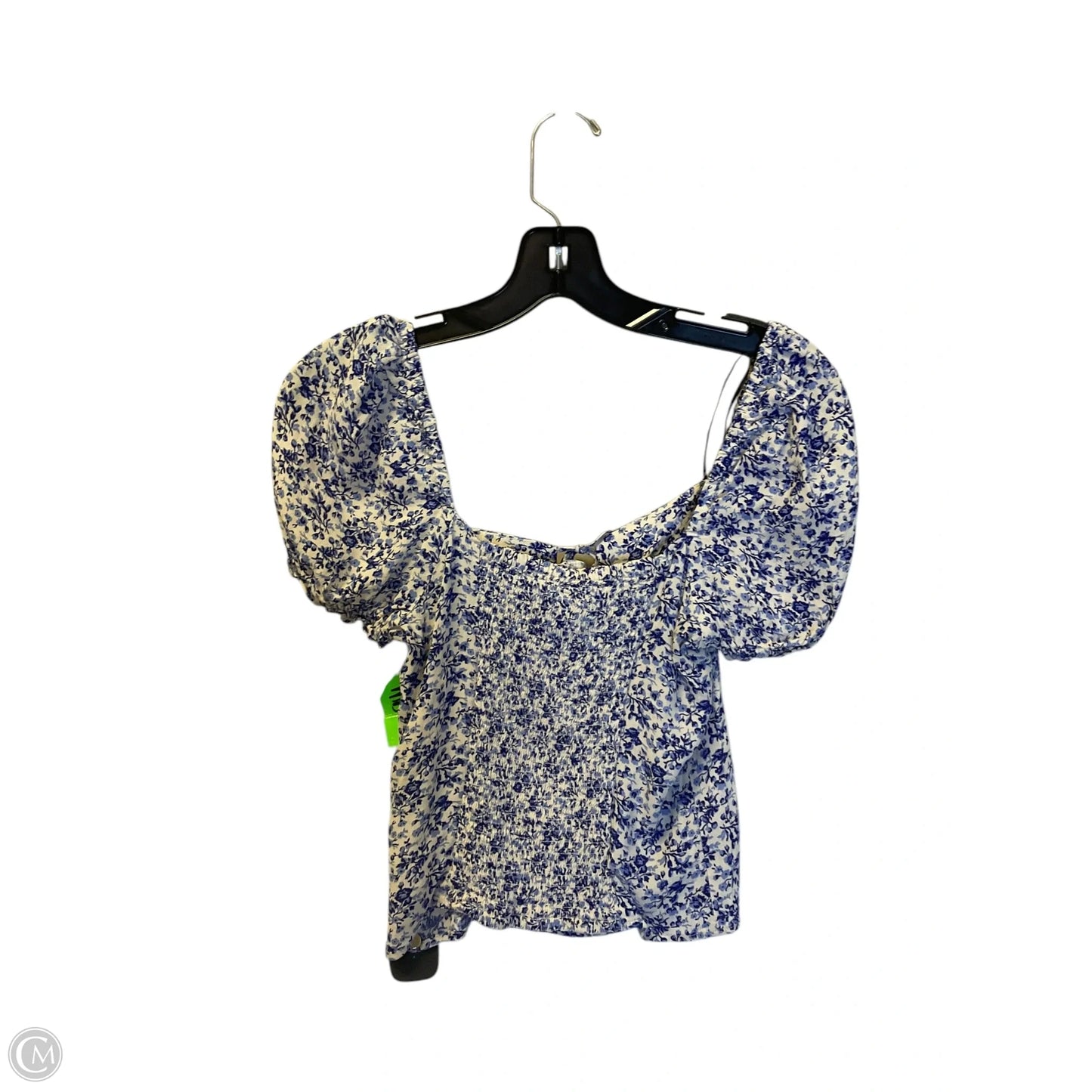 Top Short Sleeve By H&m In Floral Print, Size: Xs