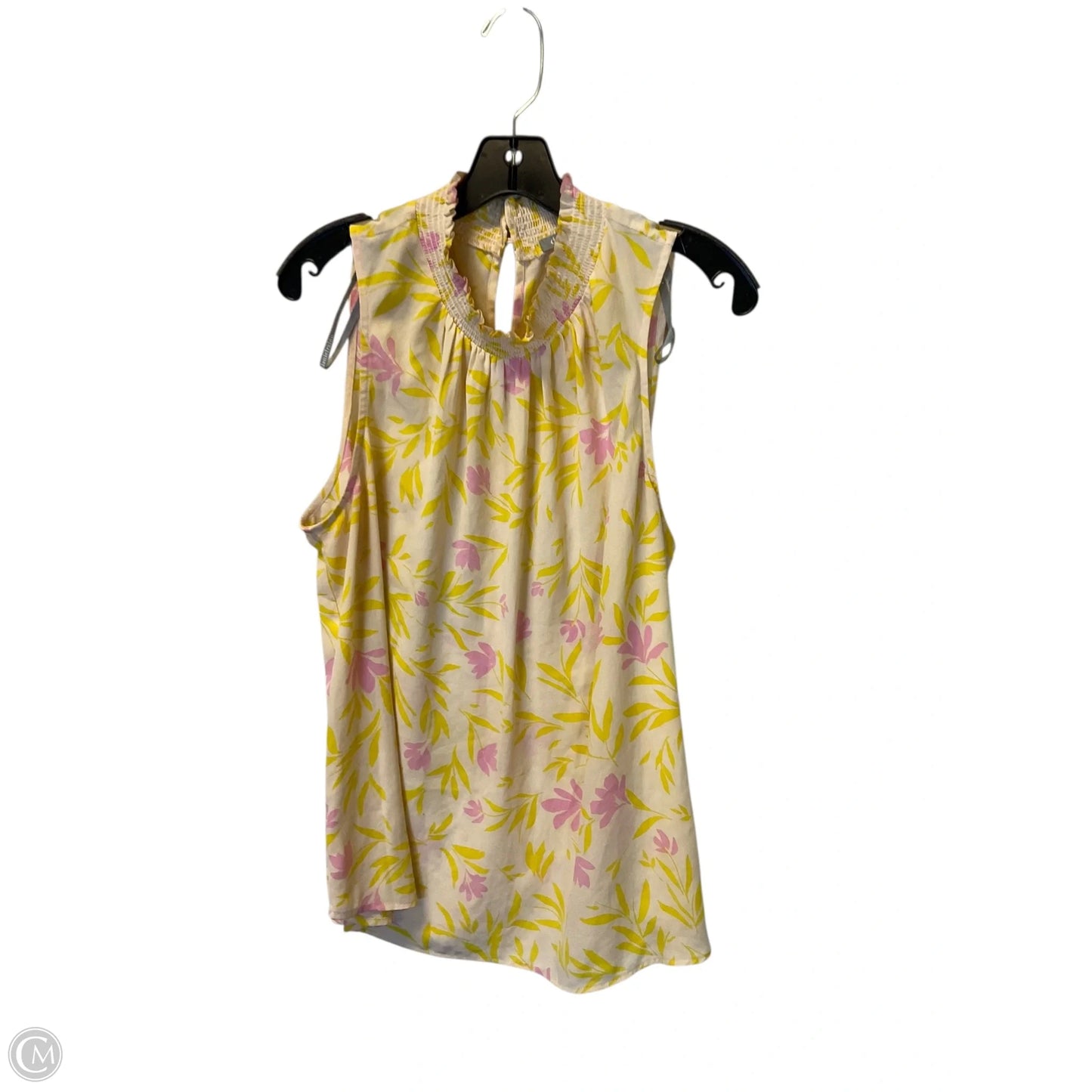 Top Sleeveless By Daniel Rainn In Yellow, Size: Xl
