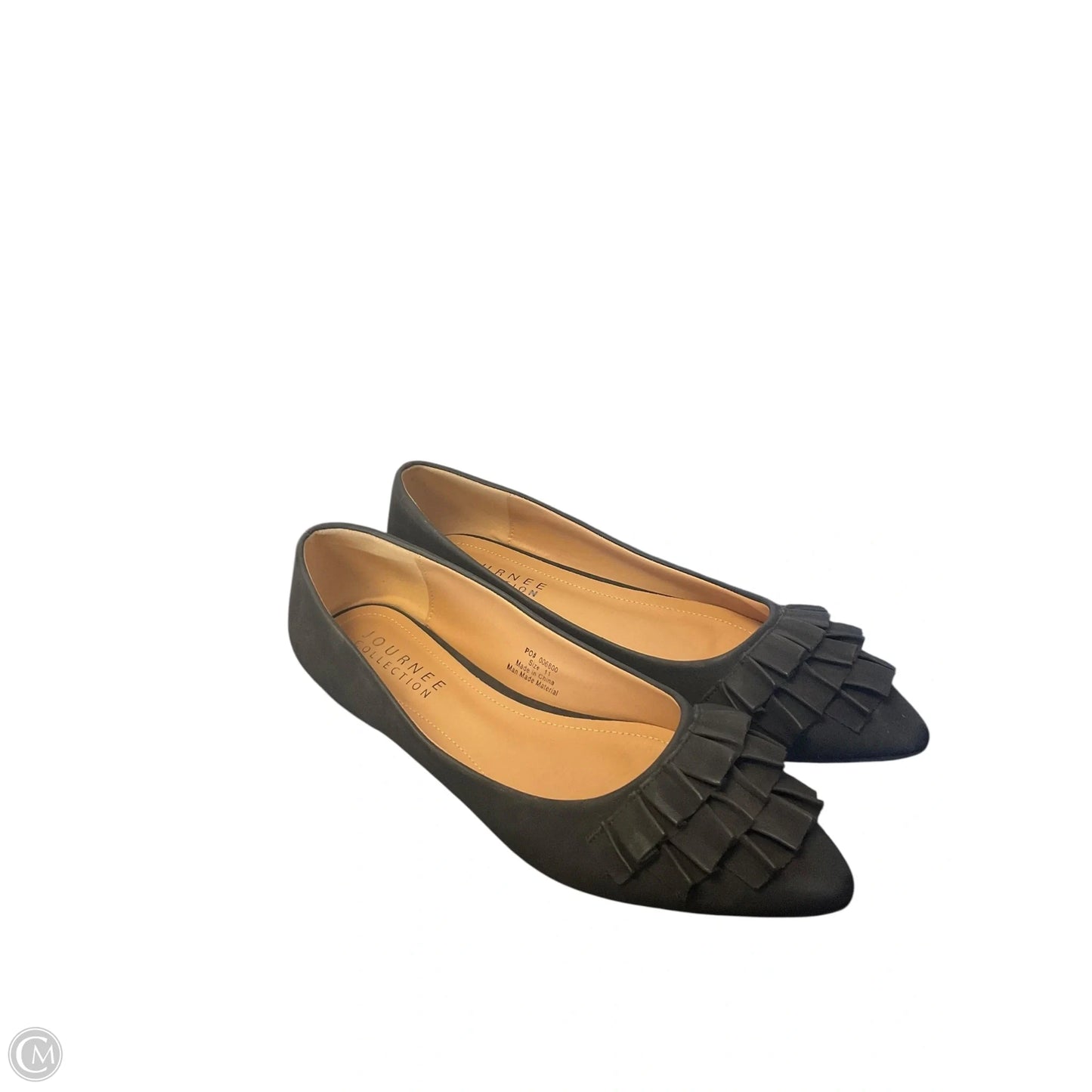 Shoes Flats By Journee In Black, Size: 11