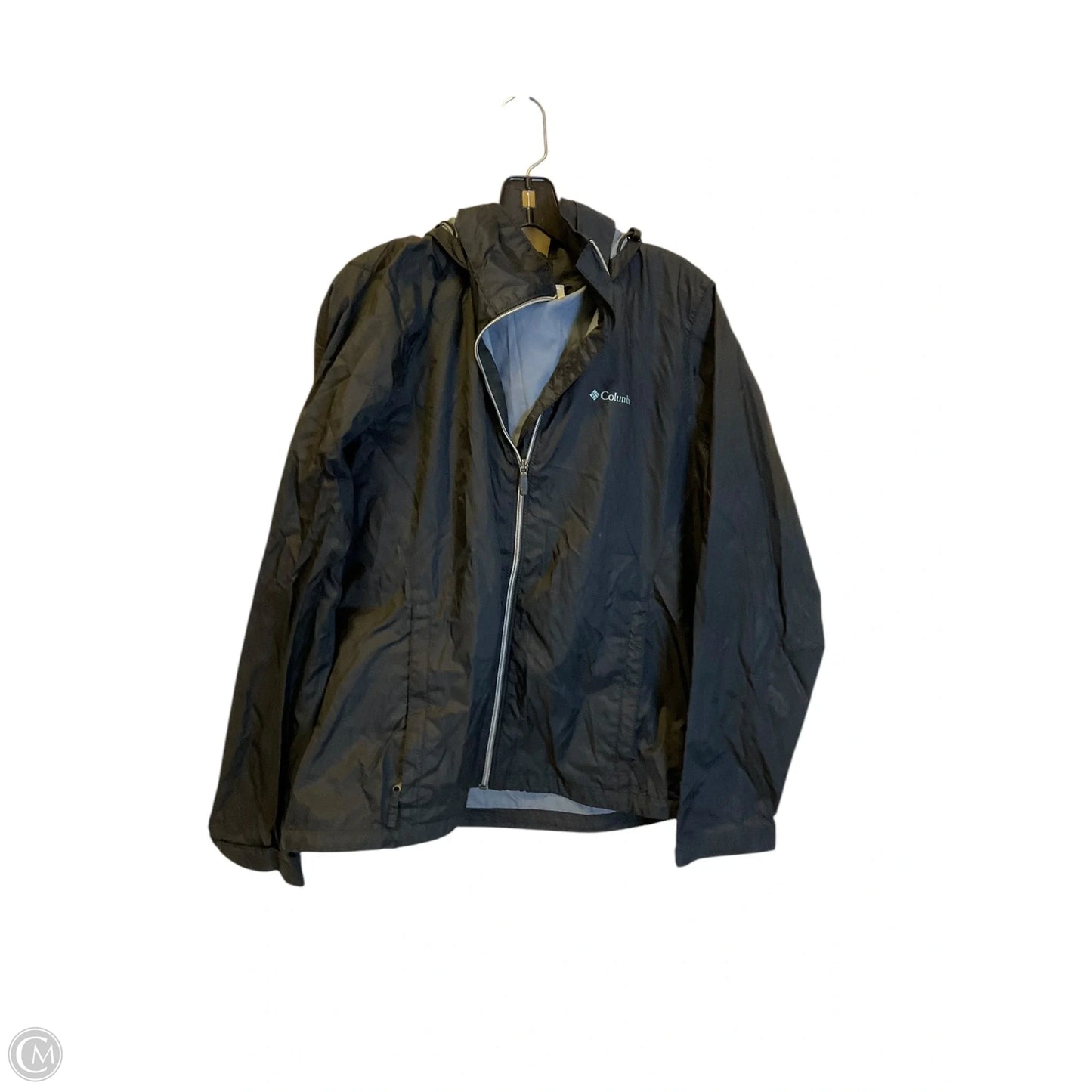Coat Raincoat By Columbia In Black, Size: Xl