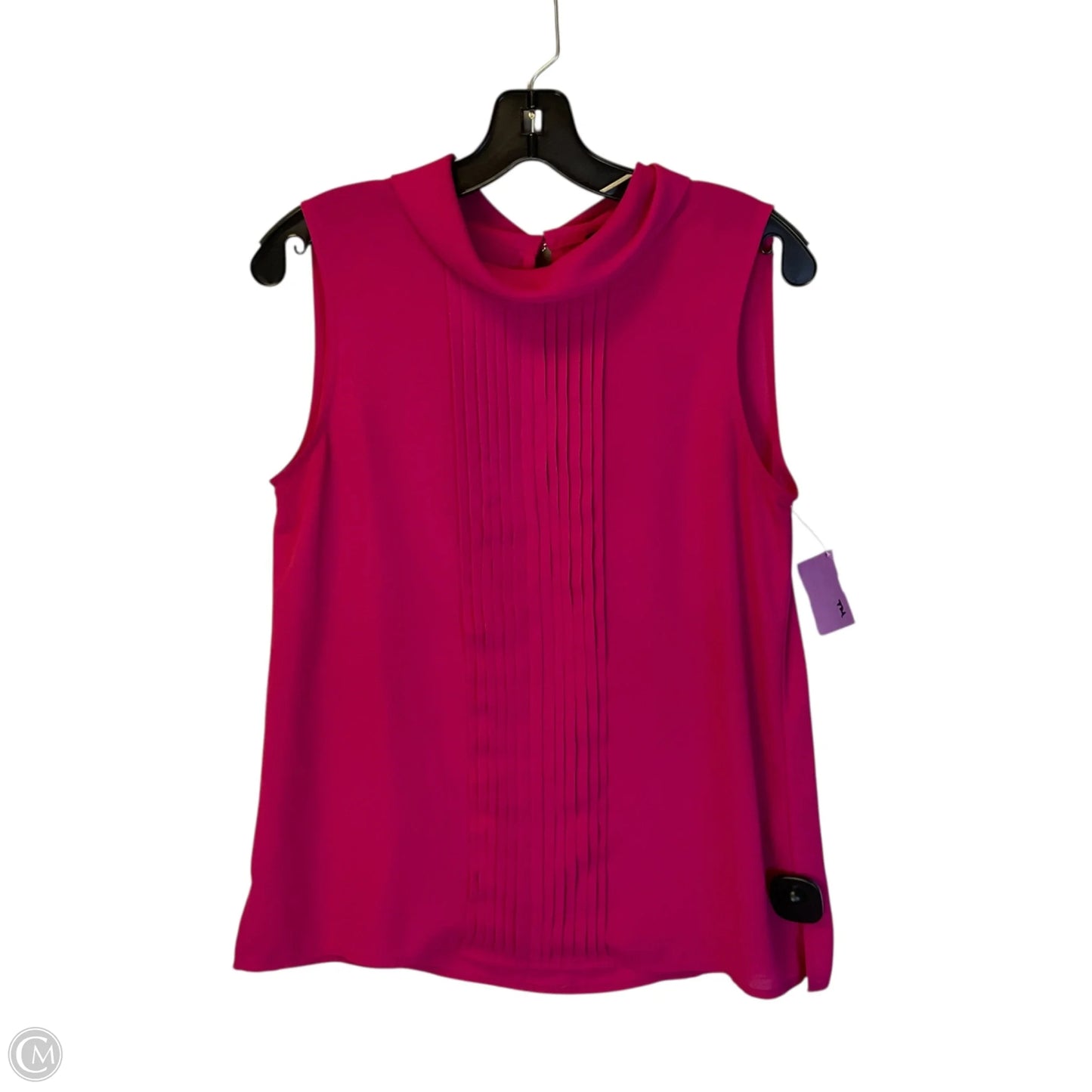 Top Sleeveless Designer By Karl Lagerfeld In Pink, Size: S