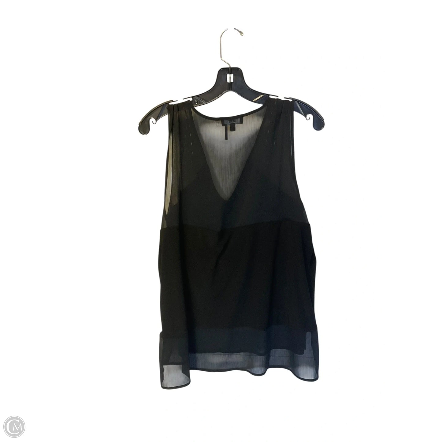 Top Sleeveless By Dkny In Black, Size: L