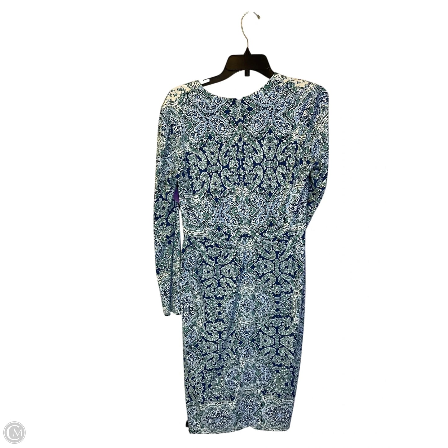Dress Casual Maxi By Maggy London In Blue, Size: 10
