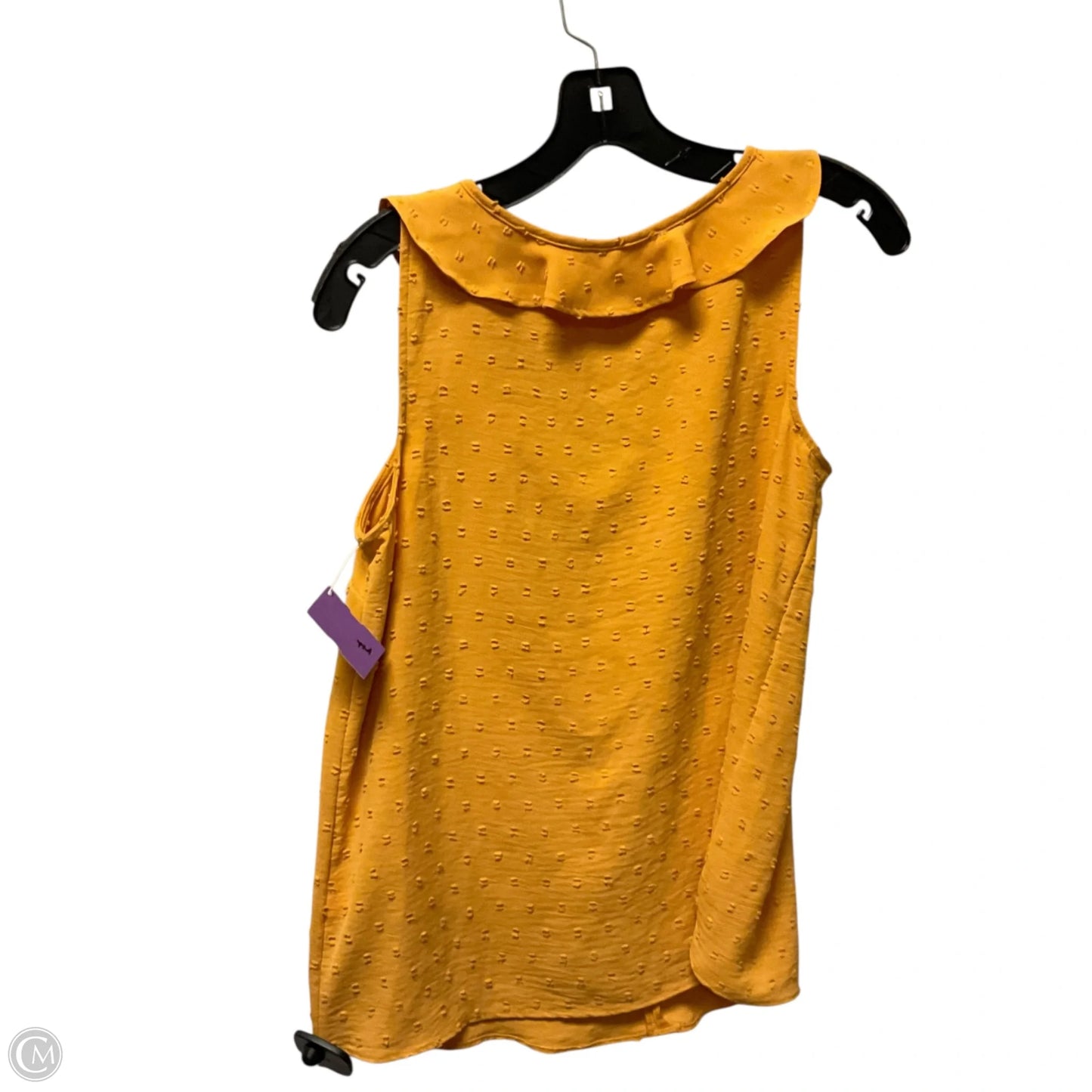 Top Sleeveless By Clothes Mentor In Yellow, Size: Xs