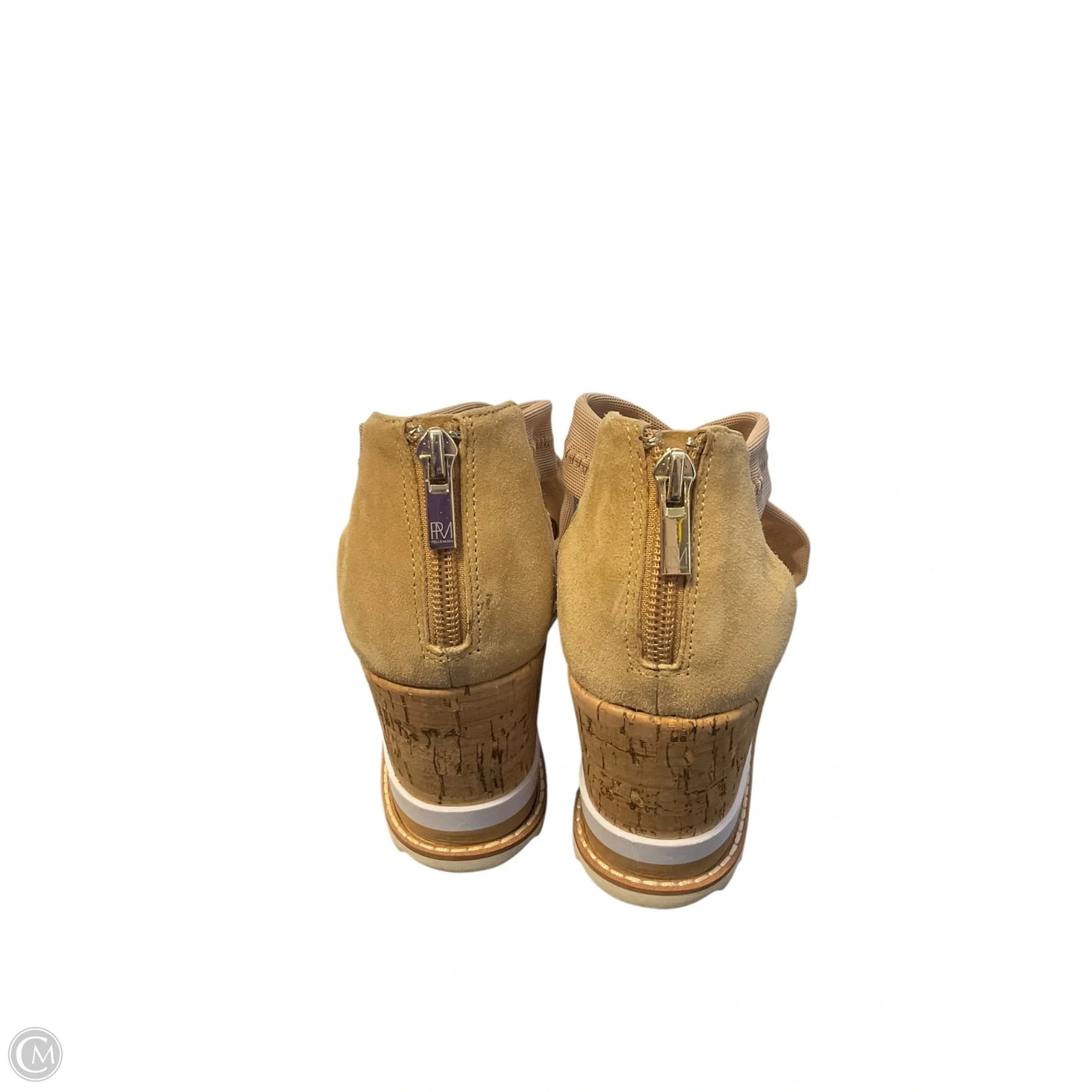 Sandals Heels Platform By Cmc In Beige, Size: 8.5