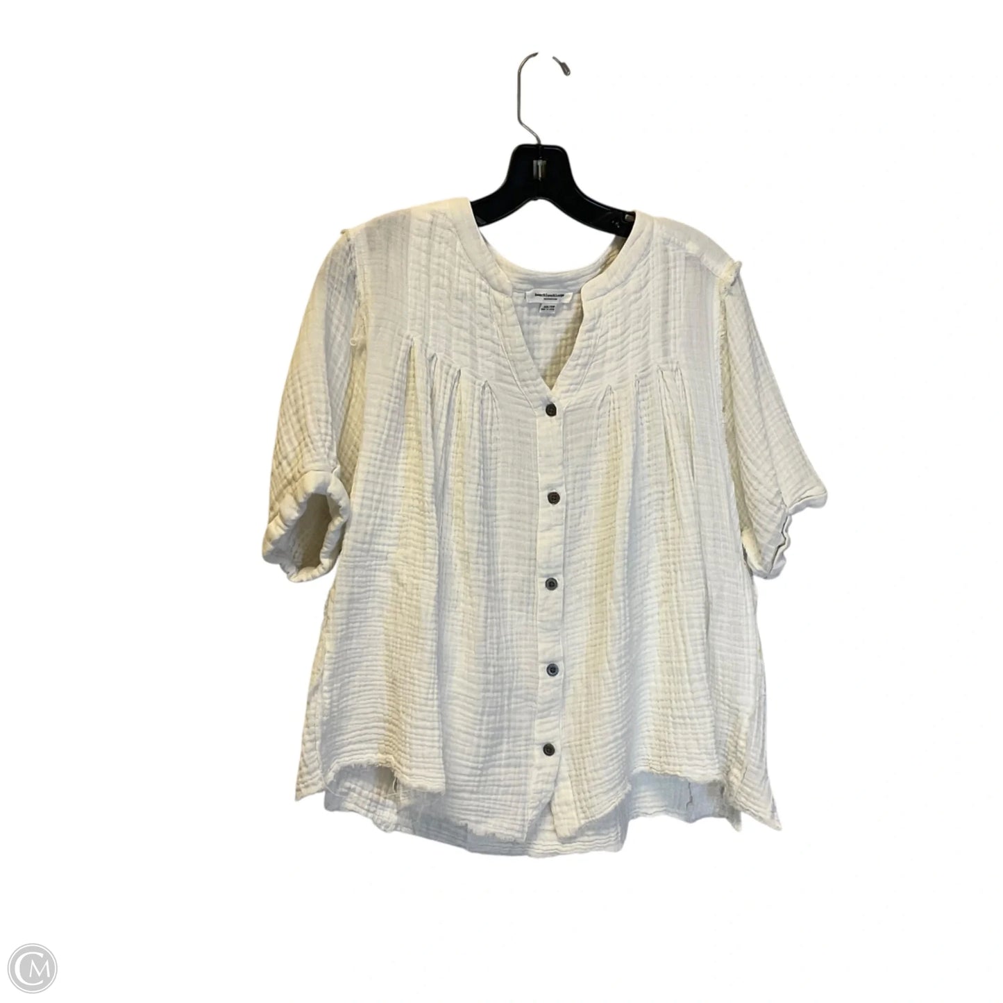 Top Short Sleeve By Beachlunchlounge In White, Size: Xs