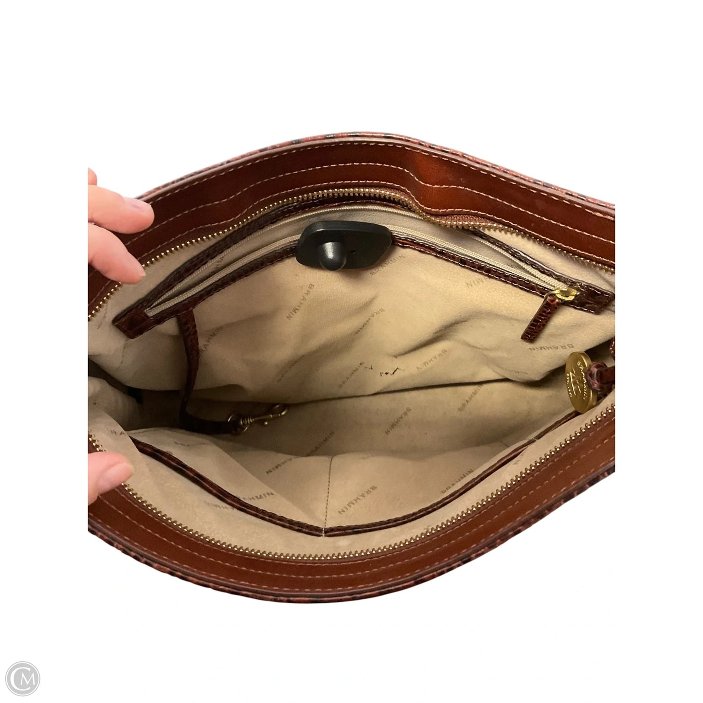 Handbag Designer By Brahmin, Size: Large