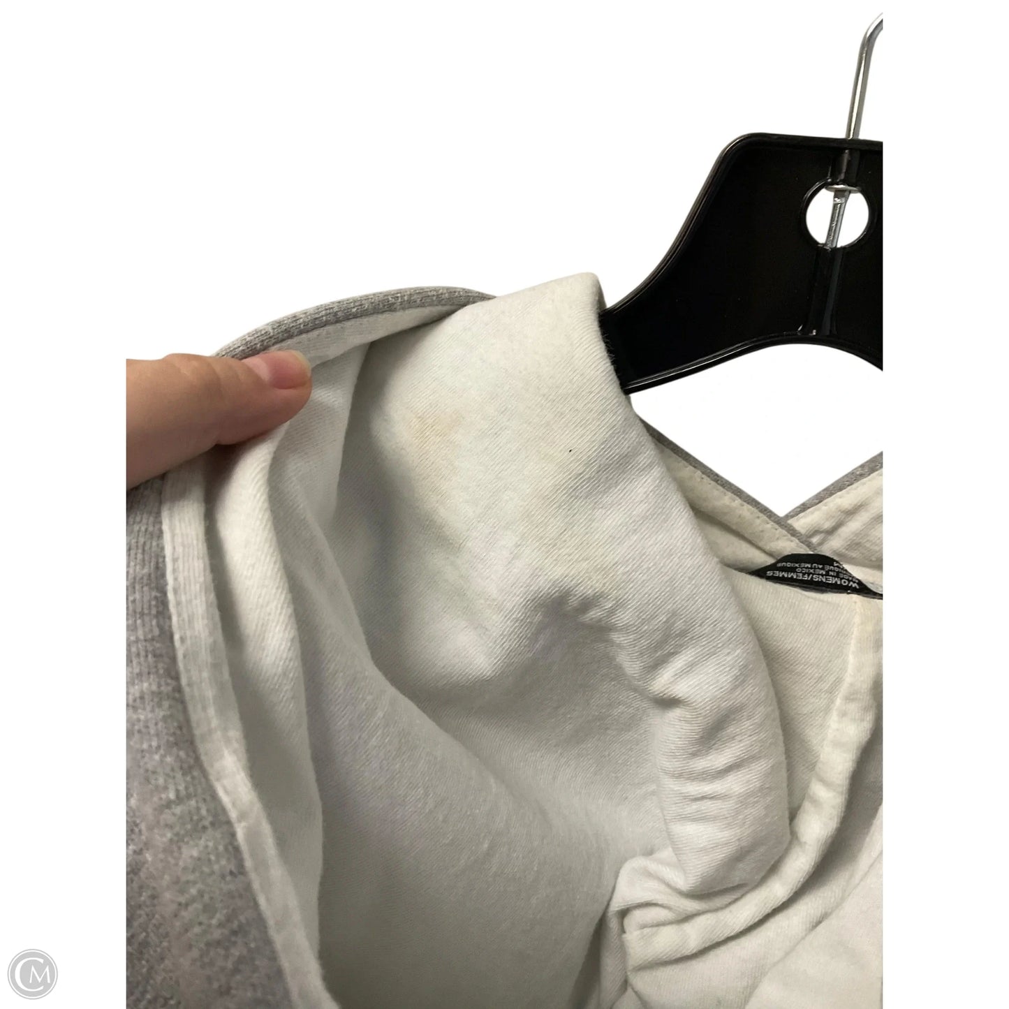 Sweatshirt Hoodie By The North Face In Grey, Size: M