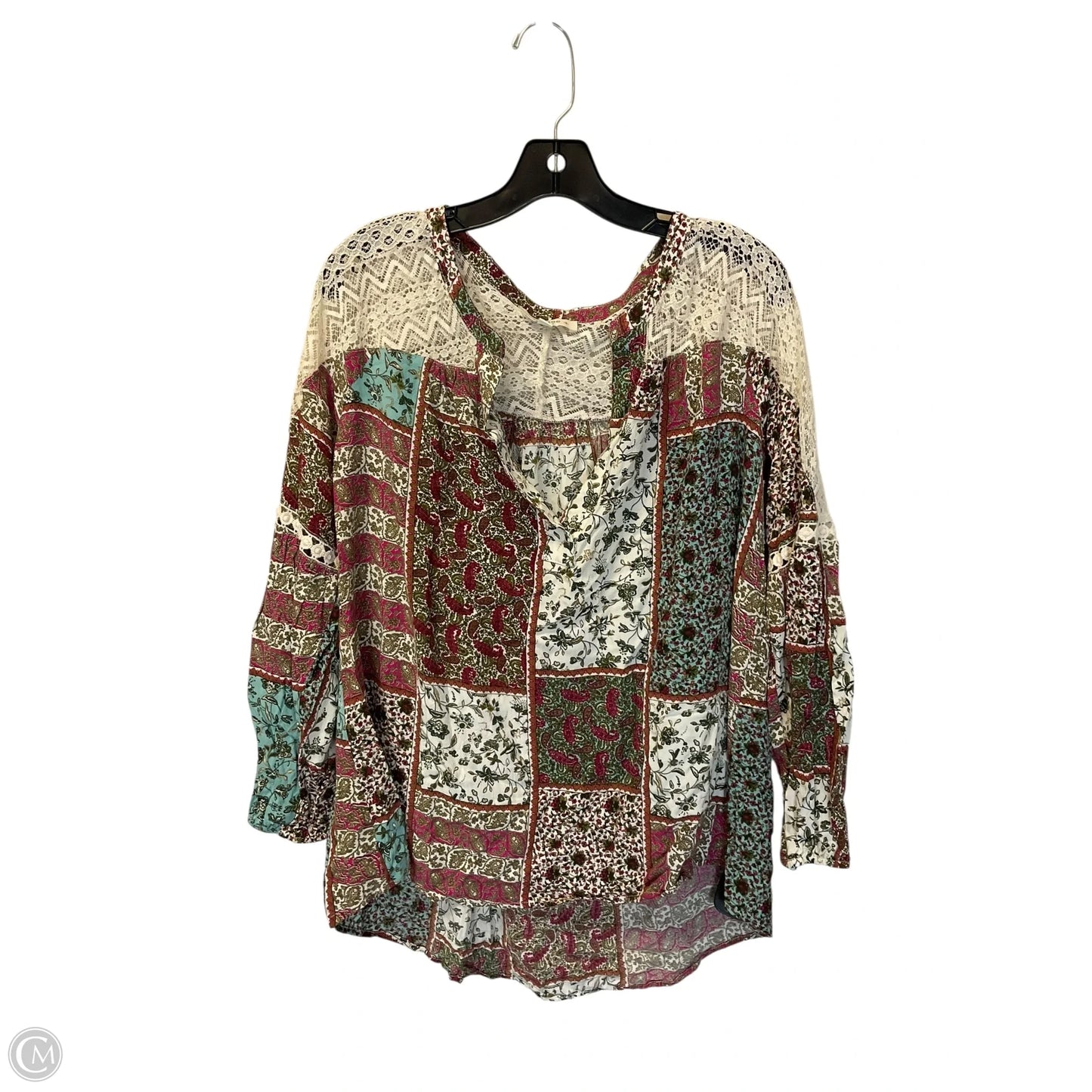 Top Long Sleeve By Umgee In Multi-colored, Size: Xl
