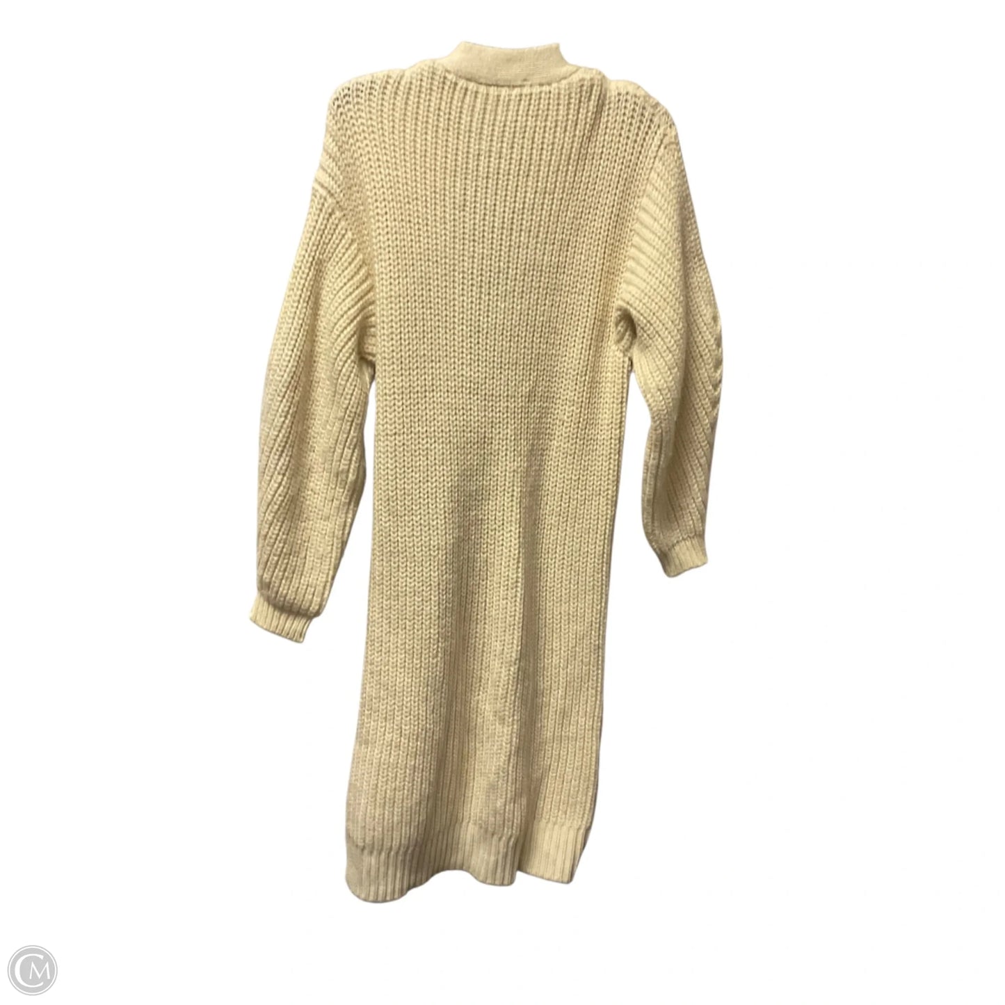 Sweater Cardigan By Zara In Cream, Size: S