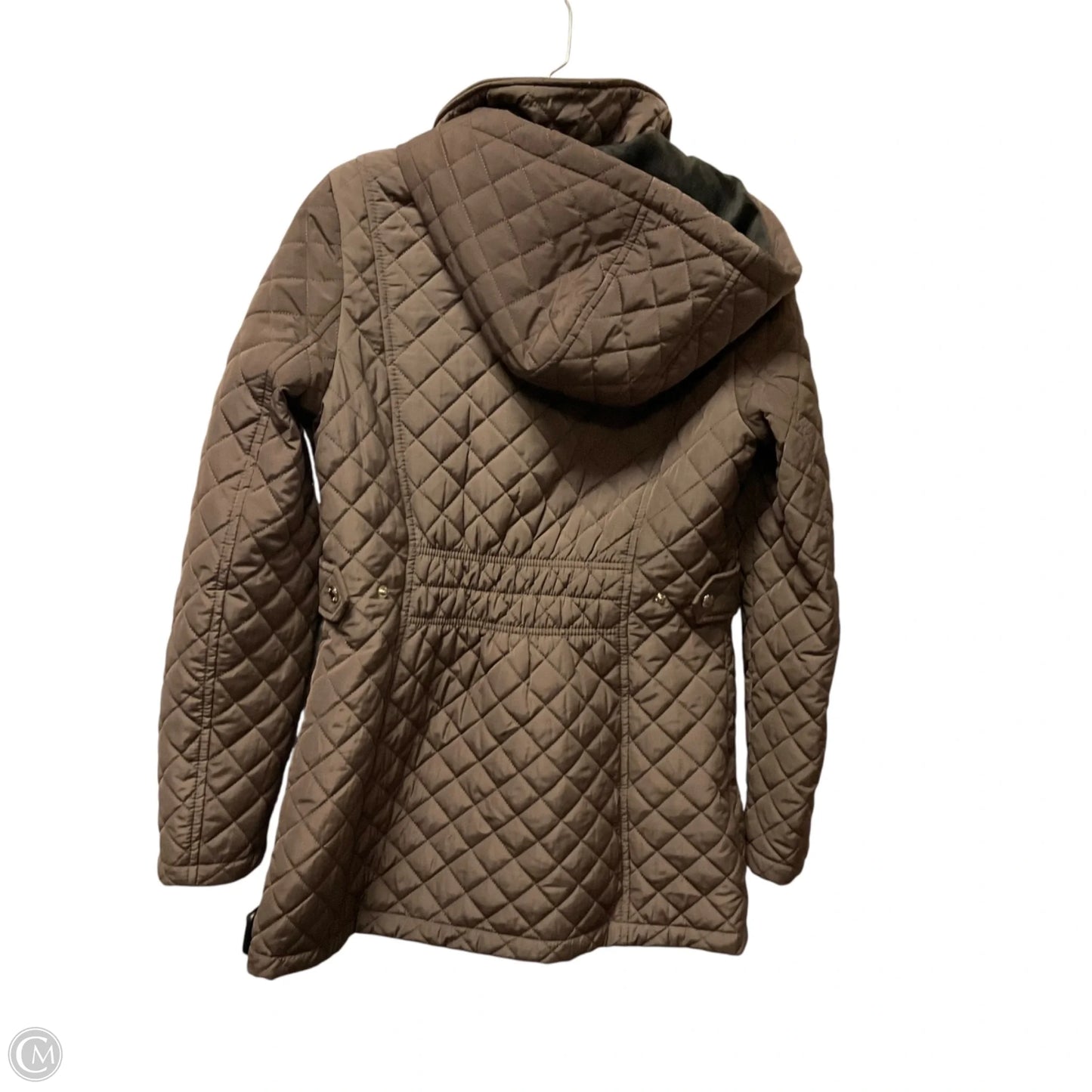 Jacket Puffer & Quilted By Calvin Klein In Brown, Size: S