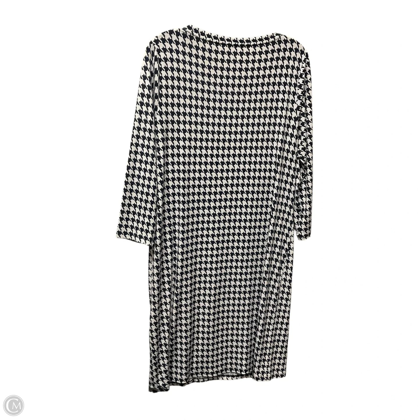 Dress Casual Midi By Michael By Michael Kors In Blue & White, Size: L