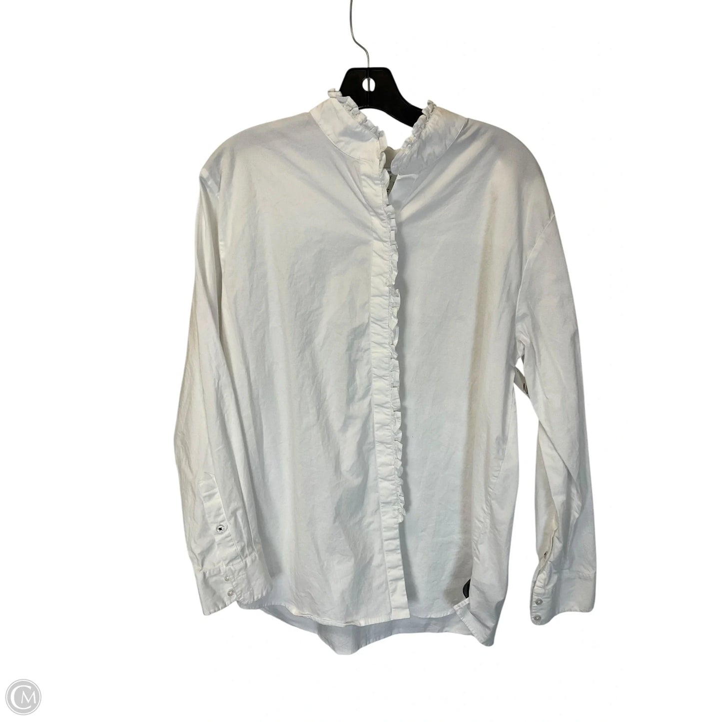 Top Long Sleeve Basic By Crown And Ivy In White, Size: L