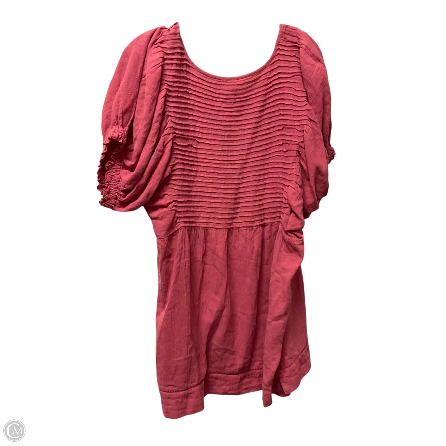 Top Short Sleeve By Free People In Pink, Size: M