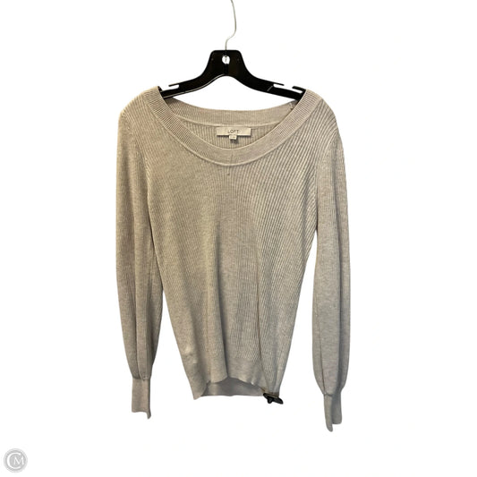 Top Long Sleeve By Loft In Cream, Size: Xs