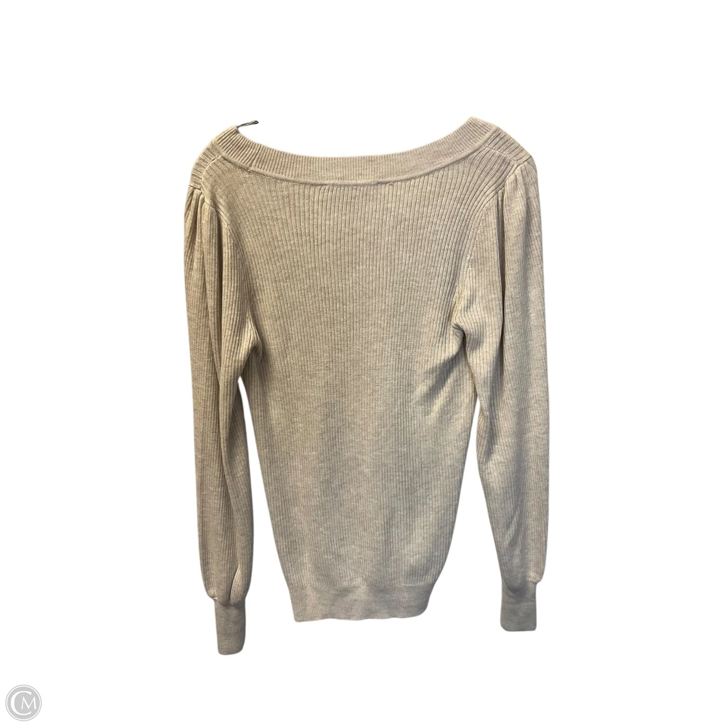 Top Long Sleeve By Loft In Cream, Size: Xs