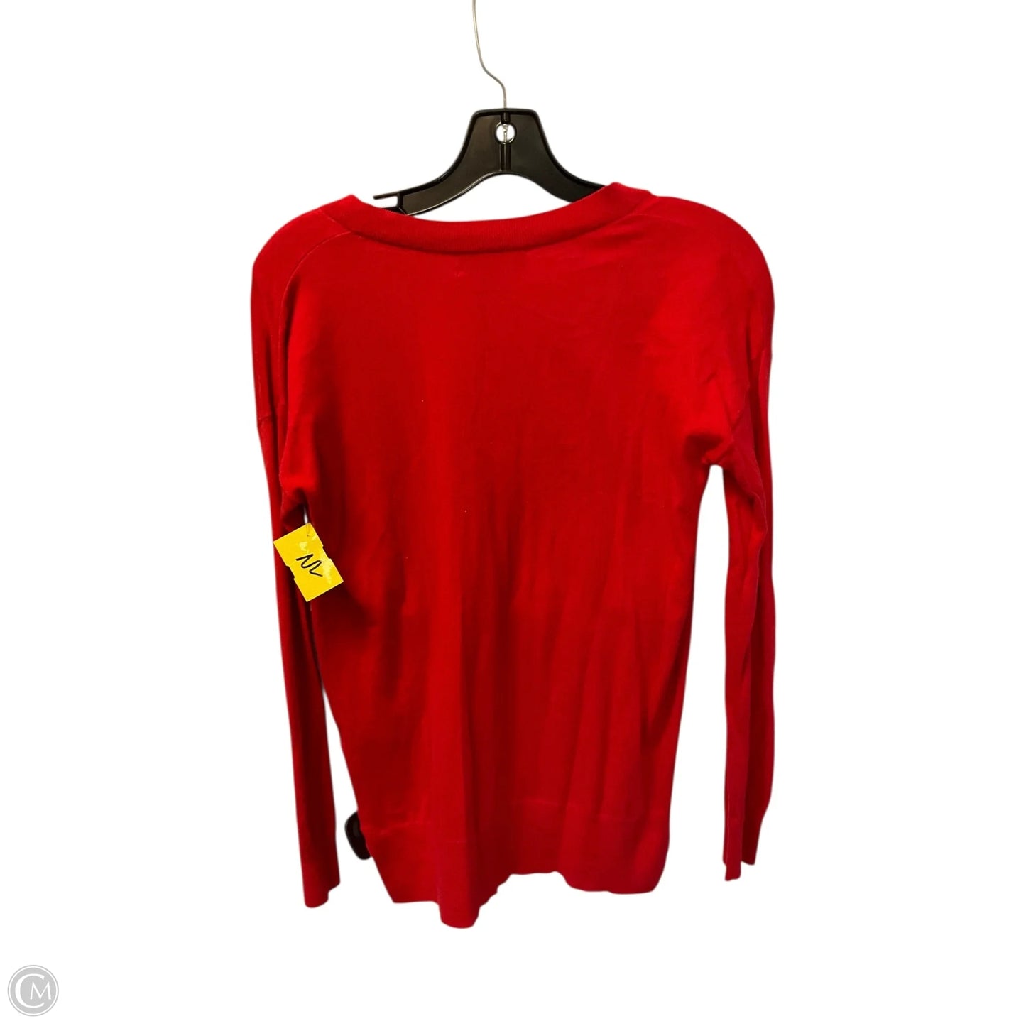 Top Long Sleeve Basic By Banana Republic In Red, Size: Xs
