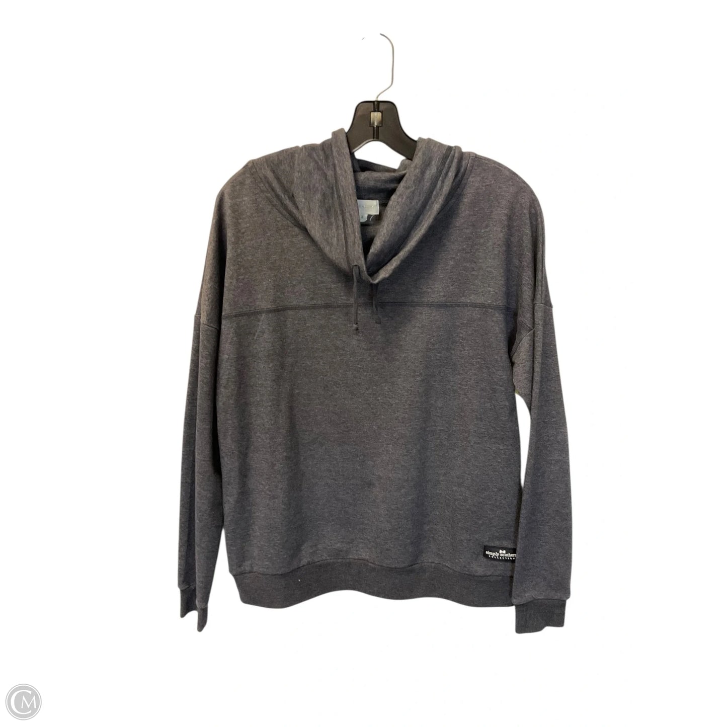 Sweatshirt Collar By Simply Noelle In Grey, Size: S