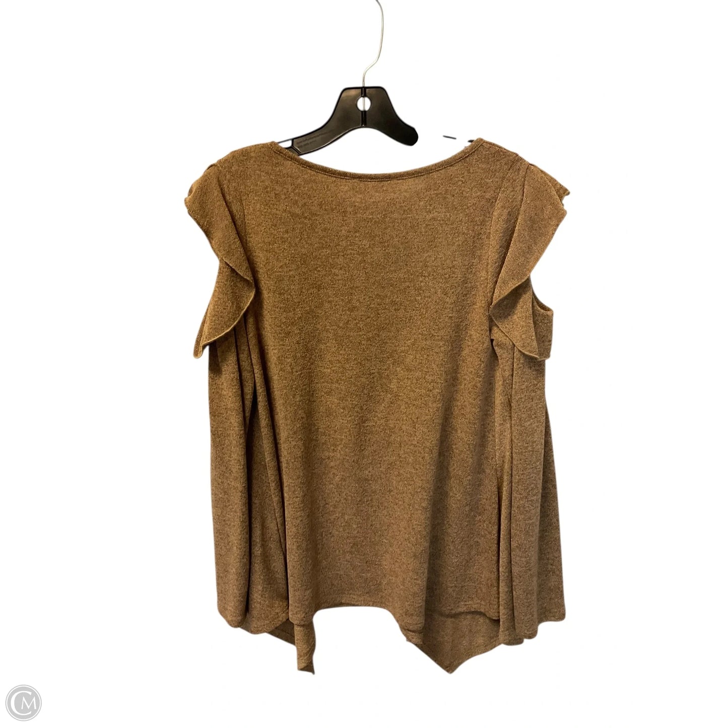 Top Long Sleeve By Ces Femme In Brown, Size: S