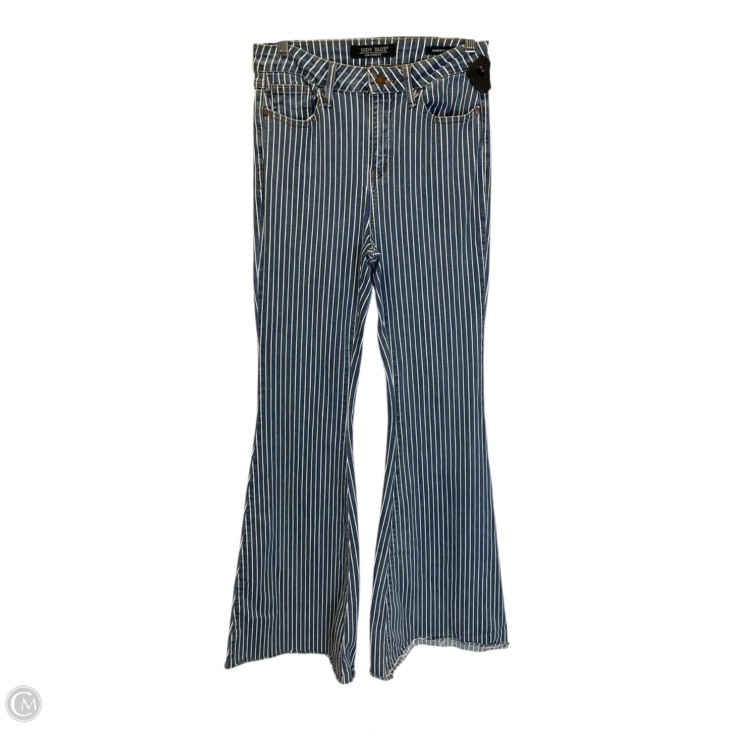 Jeans Flared By Judy Blue In Blue Denim, Size: 6
