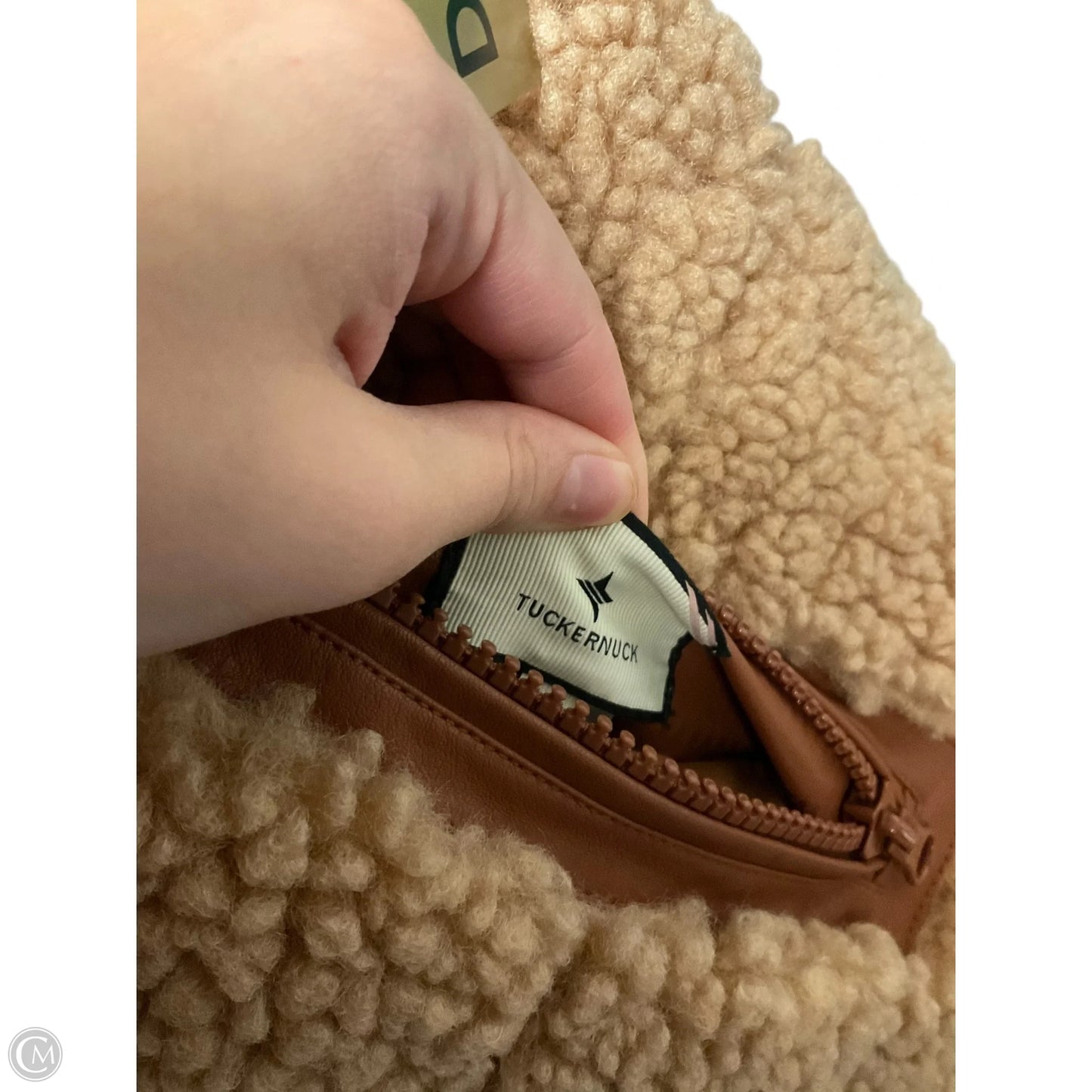 Vest Faux Fur & Sherpa By Tuckernuck In Brown, Size: L