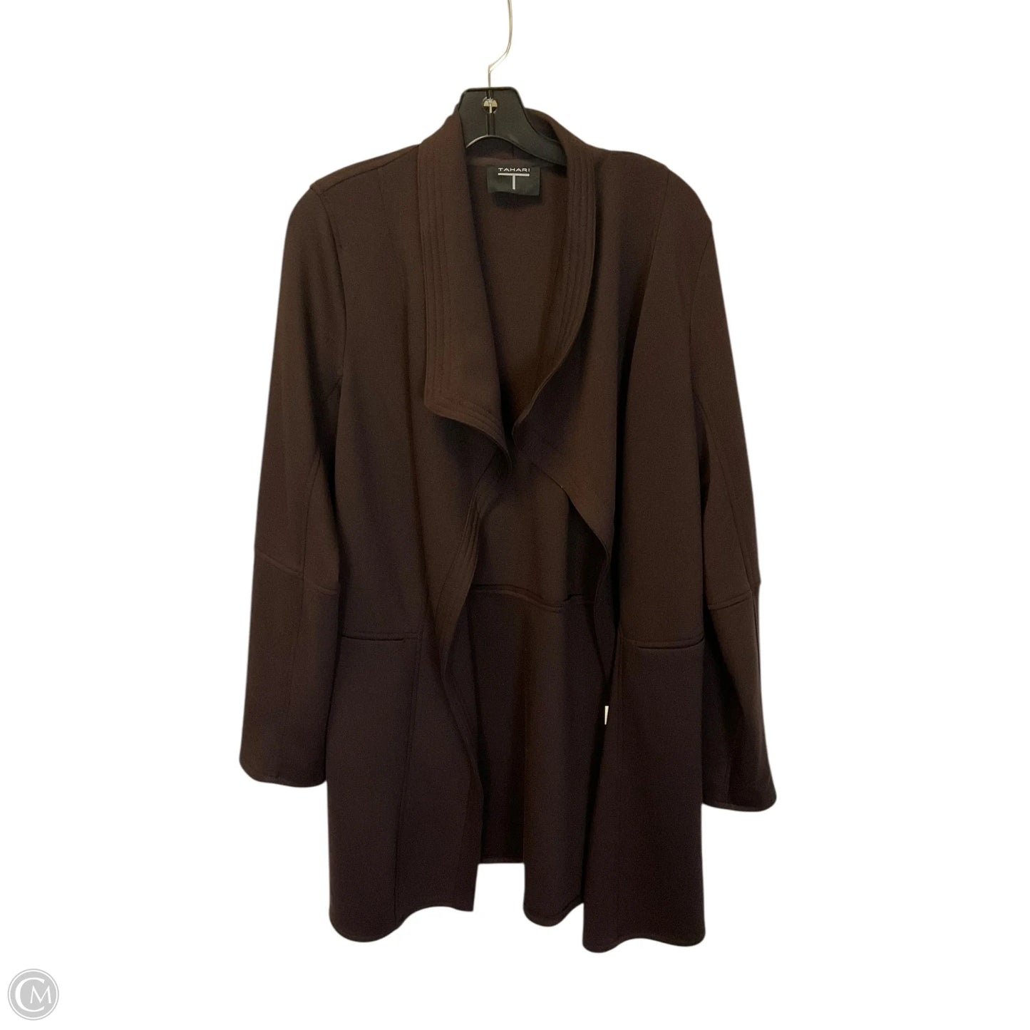 Cardigan By Tahari In Brown, Size: L