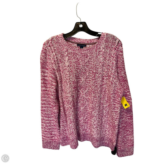 Sweater By Tommy Hilfiger In Pink, Size: L