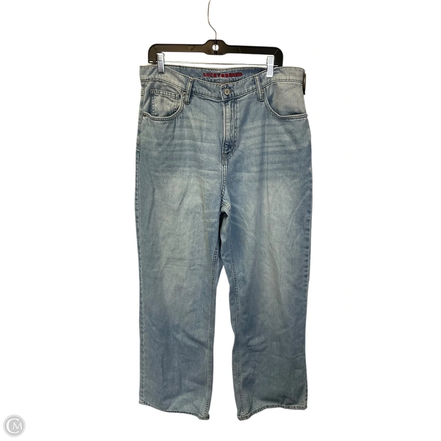 Jeans Wide Leg By Lucky Brand In Blue Denim, Size: 12